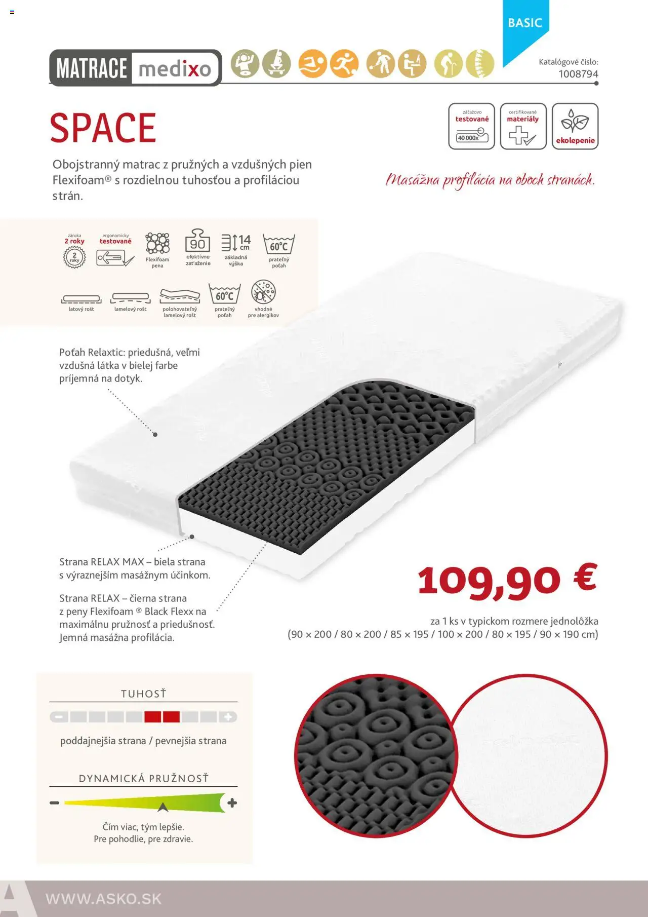 Nové ASKO nábytok akcie – leták je platný od 05.06.2025 | Strana: 26 | Produkty: Matrace, Matrac