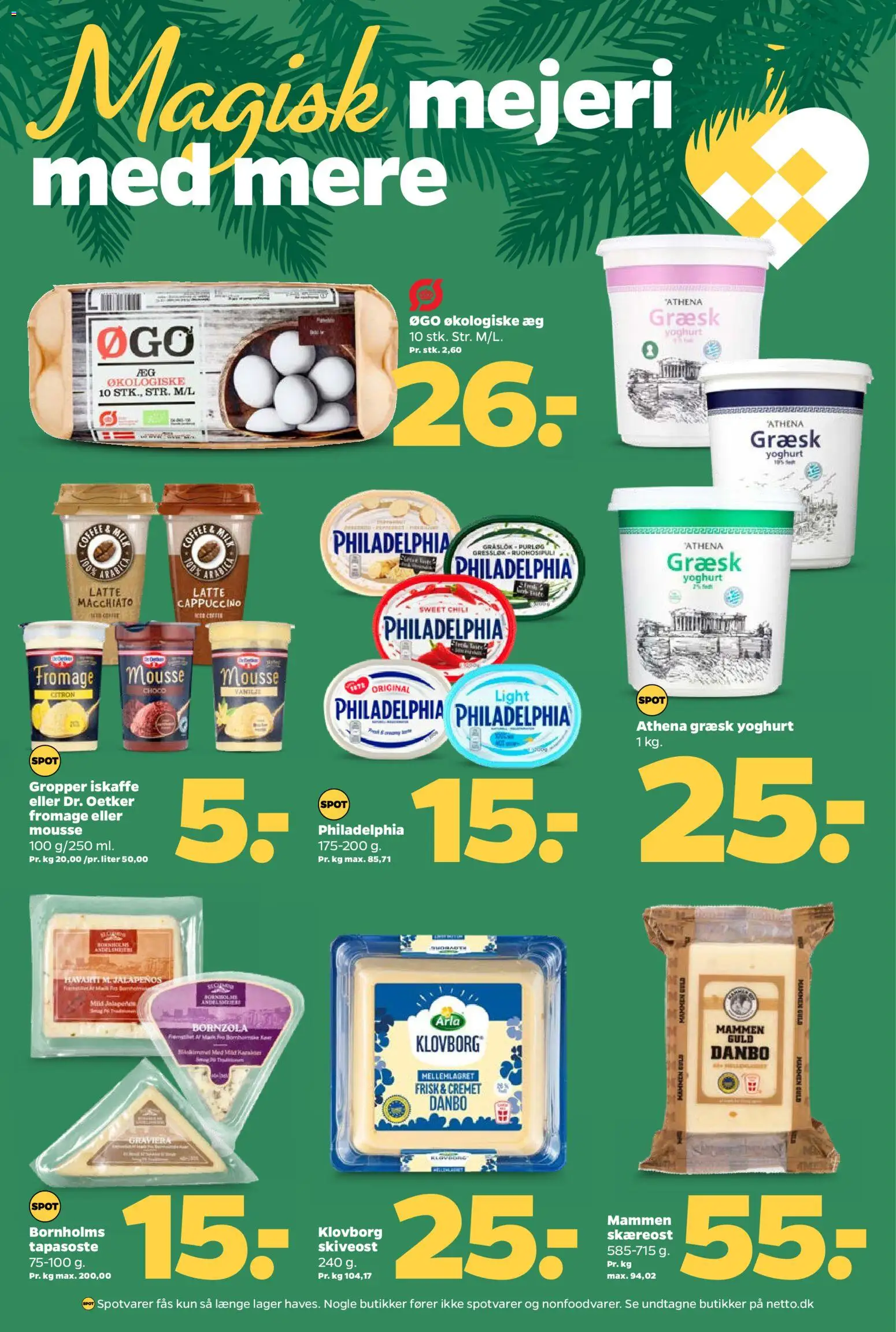 Netto tilbudsavis – gyldig fra 22.11.2025 | Side: 12 | Produkter: Yoghurt, Æg, Skiveost