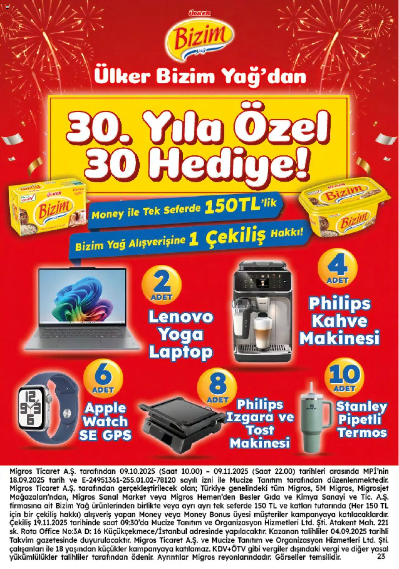 Migros Katalog - Migroskop - 09.10.2025 tarihinden itibaren geçerlidir | Sayfa: 23 | Ürünler: Yağ, Laptop, Termos, Tarih