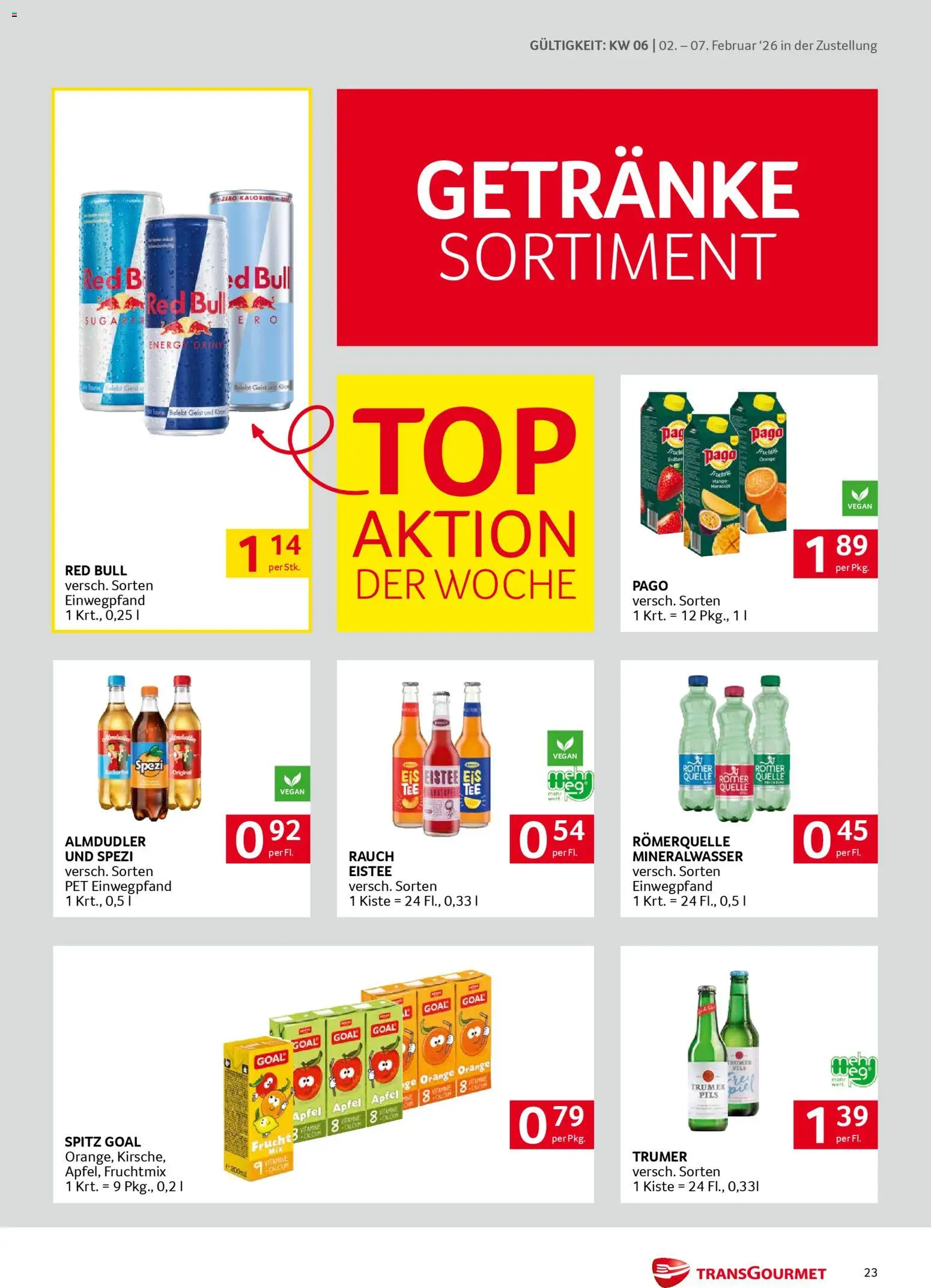Transgourmet Zustellaktion gültig ab 02.02.2026 | Seite: 23 | Produkte: Äpfel