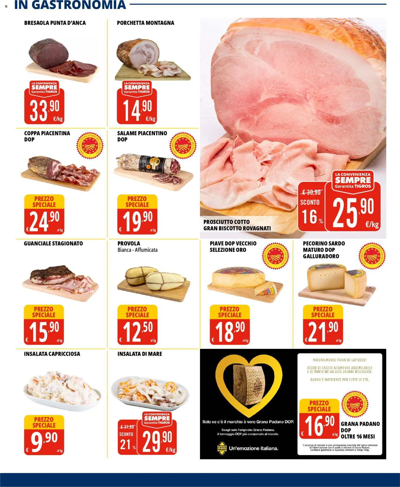 Volantino Tigros del 11.02.2026 | Pagina: 7 | Prodotti: Bresaola, Insalata, Provola, Guanciale