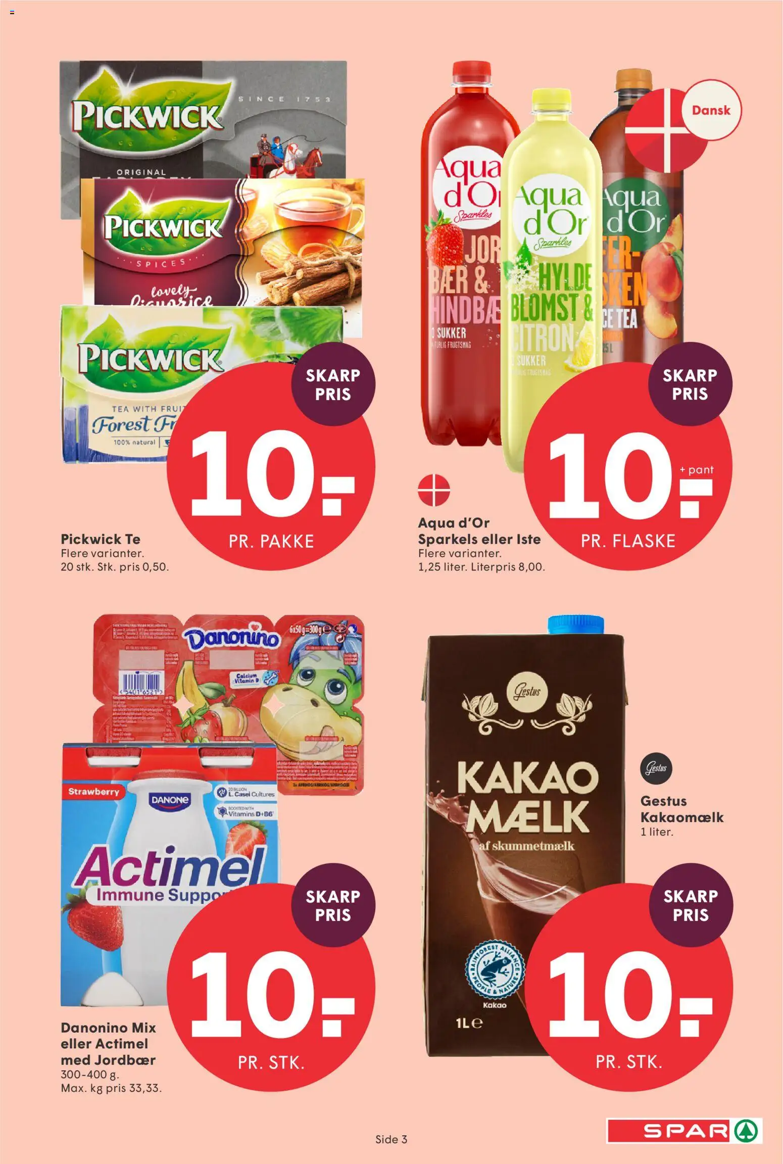 Spar tilbudsavis – gyldig fra 23.01.2026 | Side: 3 | Produkter: Mælk, Iste, Kakao, Sukker