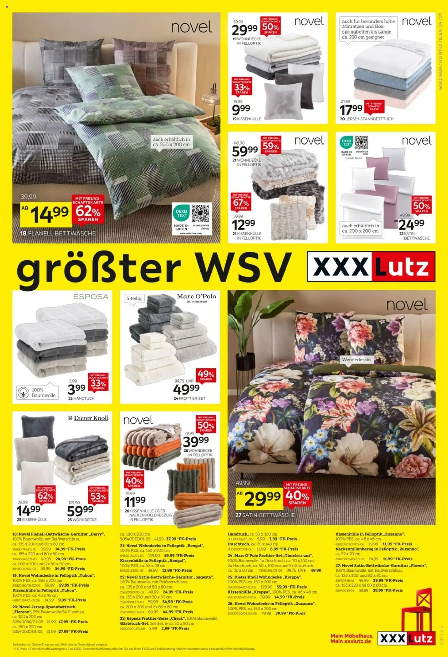 XXXL Lutz - Deutschlands größter WSV – gültig ab 04.01.2026 | Seite: 5 | Produkte: Box, Bettwäsche