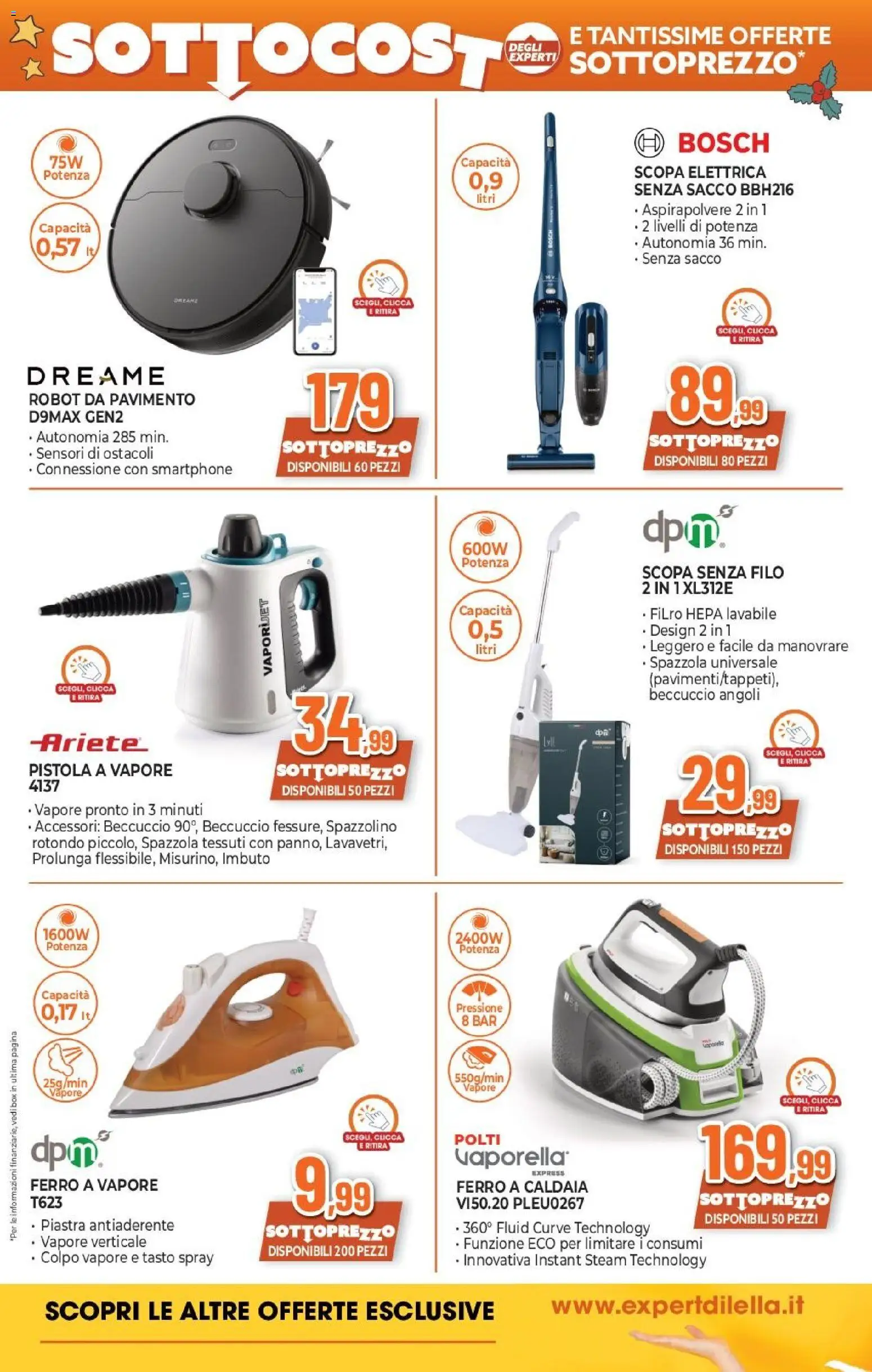 Volantino Expert del 12.12.2025 | Pagina: 19 | Prodotti: Caldaia, Smartphone, Scopa, Aspirapolvere