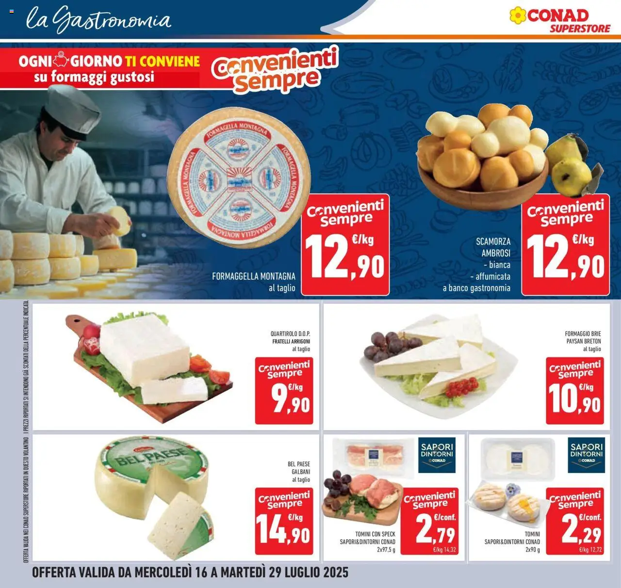 Volantino Conad del 15.07.2025 | Pagina: 10 | Prodotti: Speck, Formaggio
