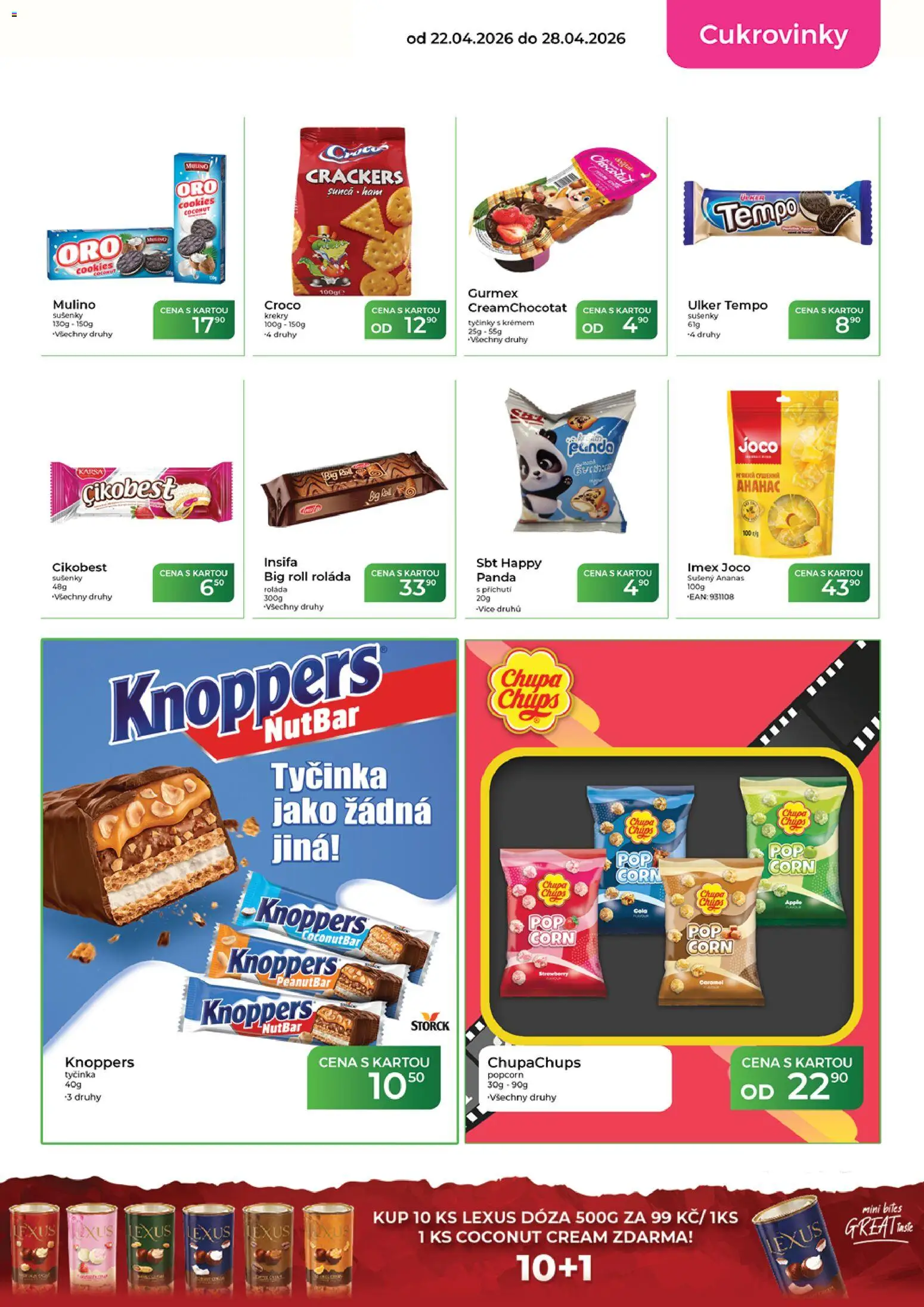 Tamda Foods leták od 22.04.2026 | Strana: 31 | Produkty: Knoppers, Cookies, Krekry, Sušenky