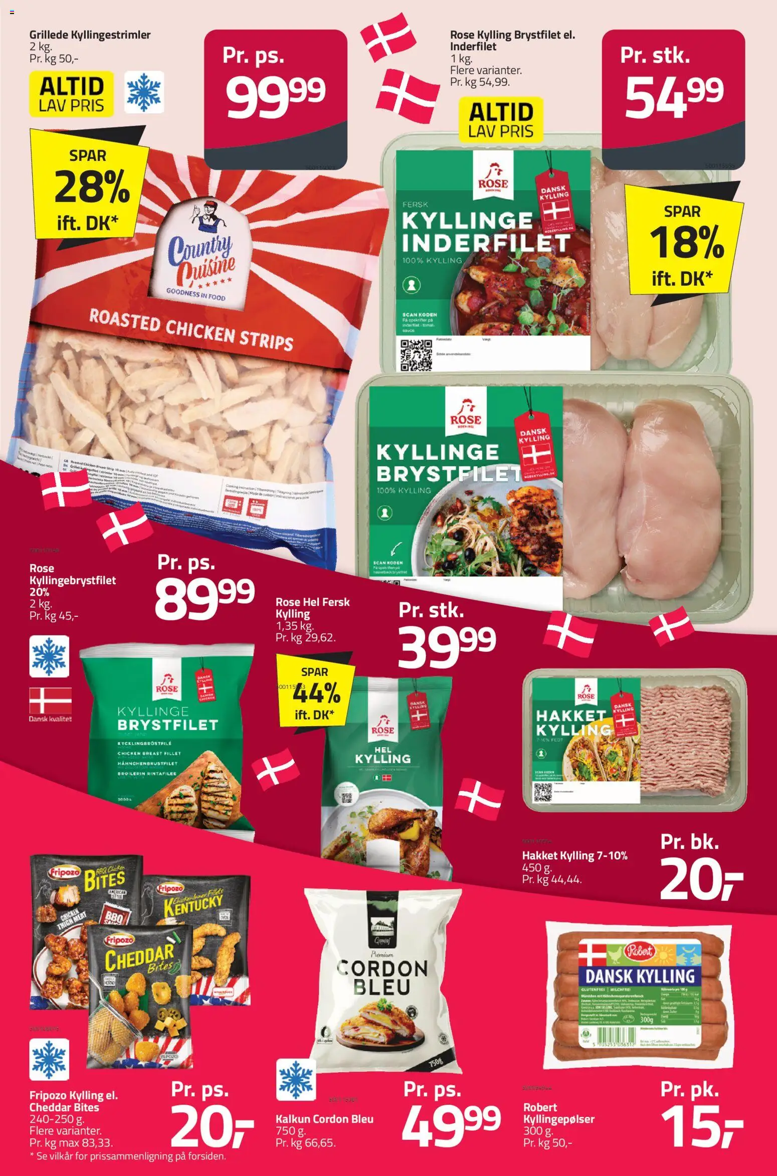 Fleggaard tilbudsavis – gyldig fra 18.02.2026 | Side: 42 | Produkter: Cheddar, Kalkun, Kyllingepølser