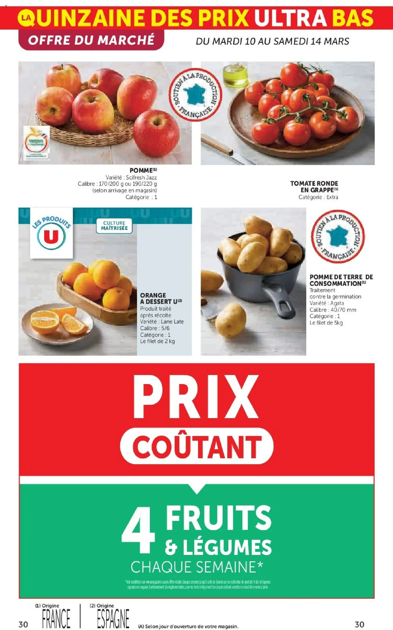 {H1} | Page: 30 | Produits: Orange, Pomme, Pomme de terre