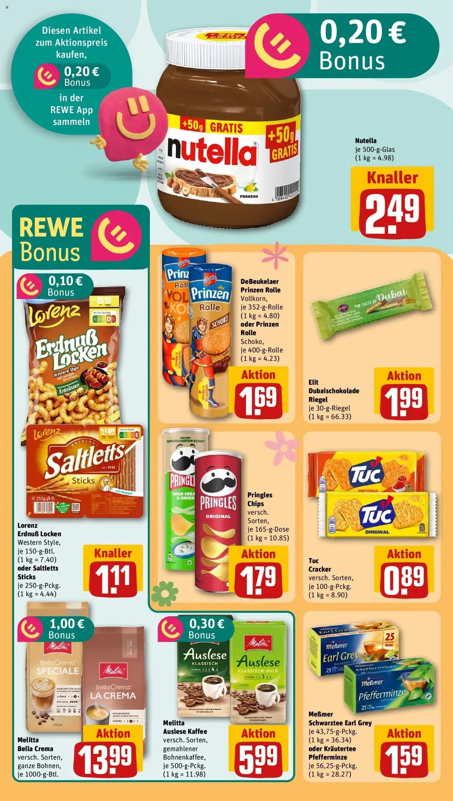 Rewe Prospekt Bochum	 – gültig ab 23.03.2026 | Seite: 25 | Produkte: Kaffee, Messmer, Nutella, Pringles