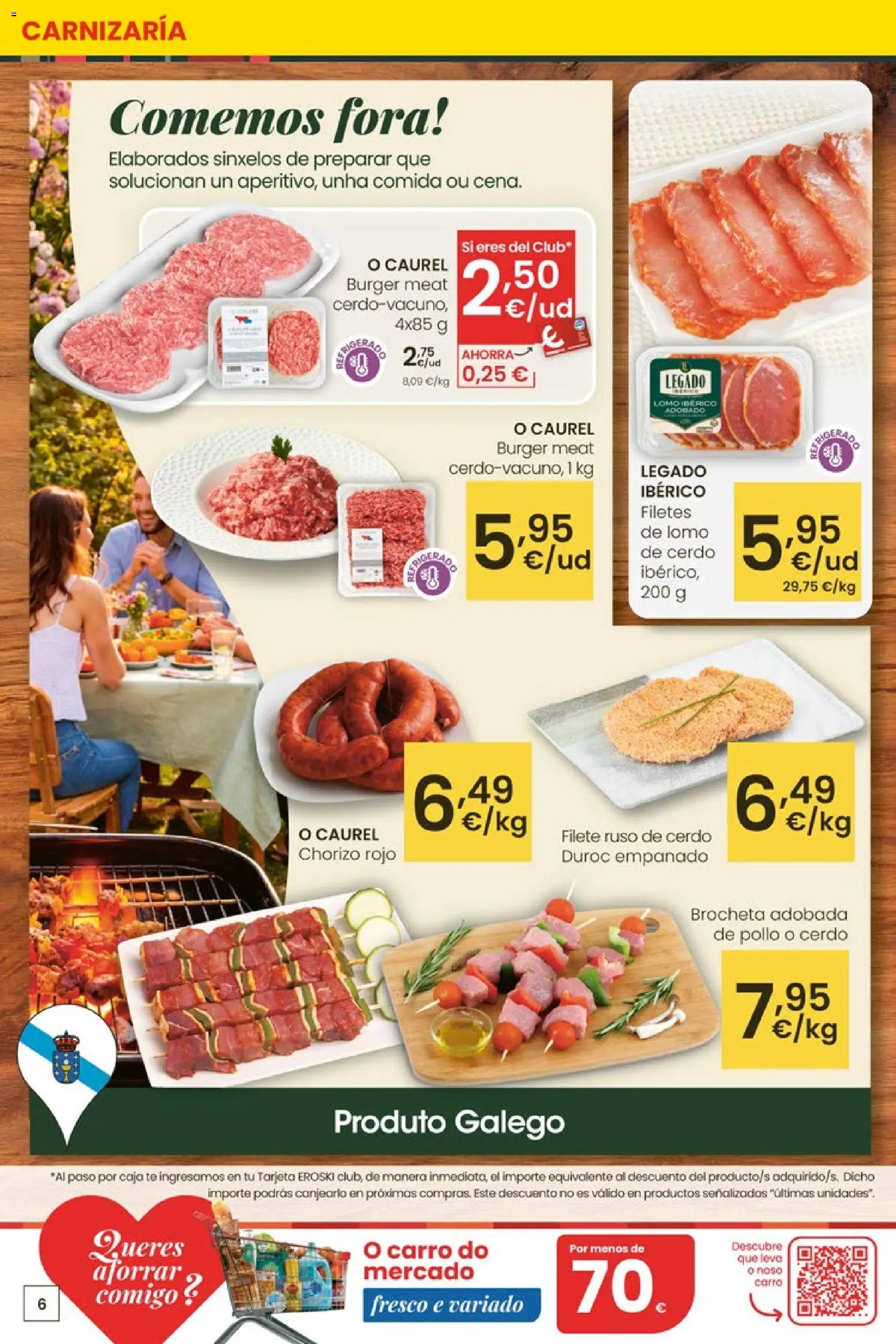 Eroski Quieres ahorrar conmigo │ válido desde el 16.04.2026 | Página: 6 | Productos: Cerdo, Té, Filete, Caja