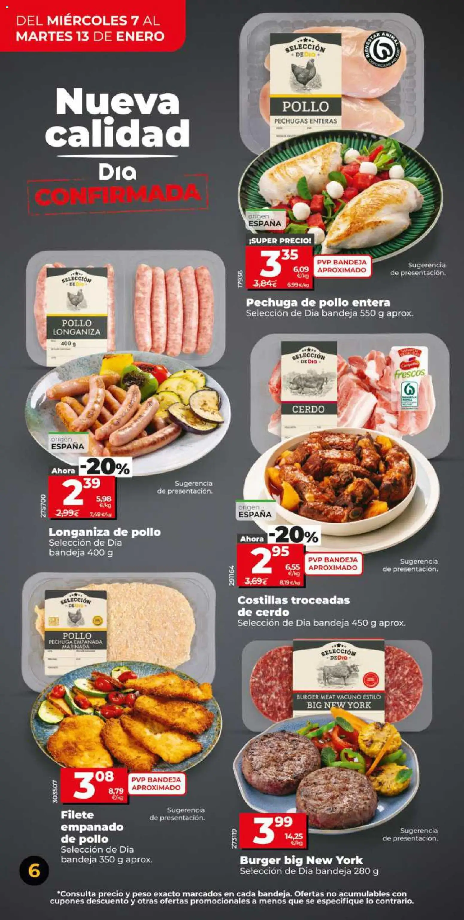 Dia - folleto Market │ válido desde el 07.01.2026 | Página: 6 | Productos: Cerdo, Longaniza, Peso, Filete