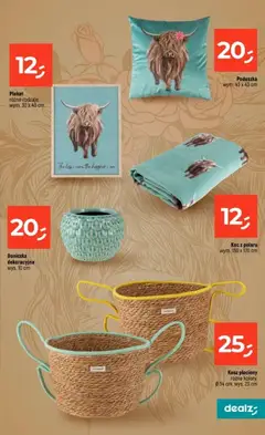 Pogląd oferty "Dealz gazetka" - ważna od 23.04.2026 | Strona: 37 | Produkty: Poduszka, Koc, Kosz, Doniczka