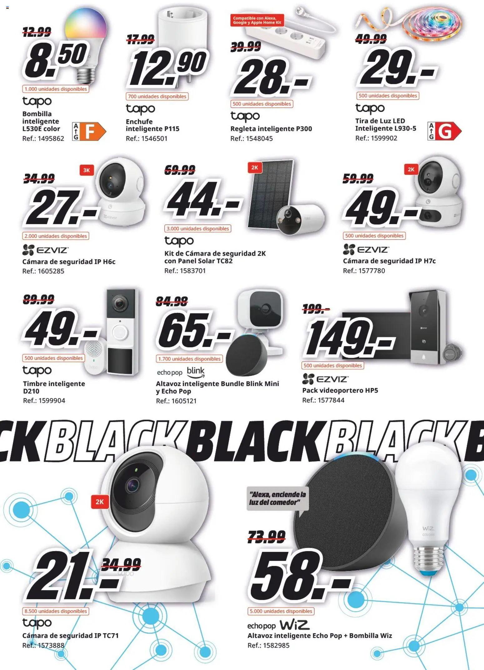 Media Markt Black Friday │ válido desde el 12.11.2025 | Página: 39 | Productos: Apple, Cámara, Altavoz, Bombilla