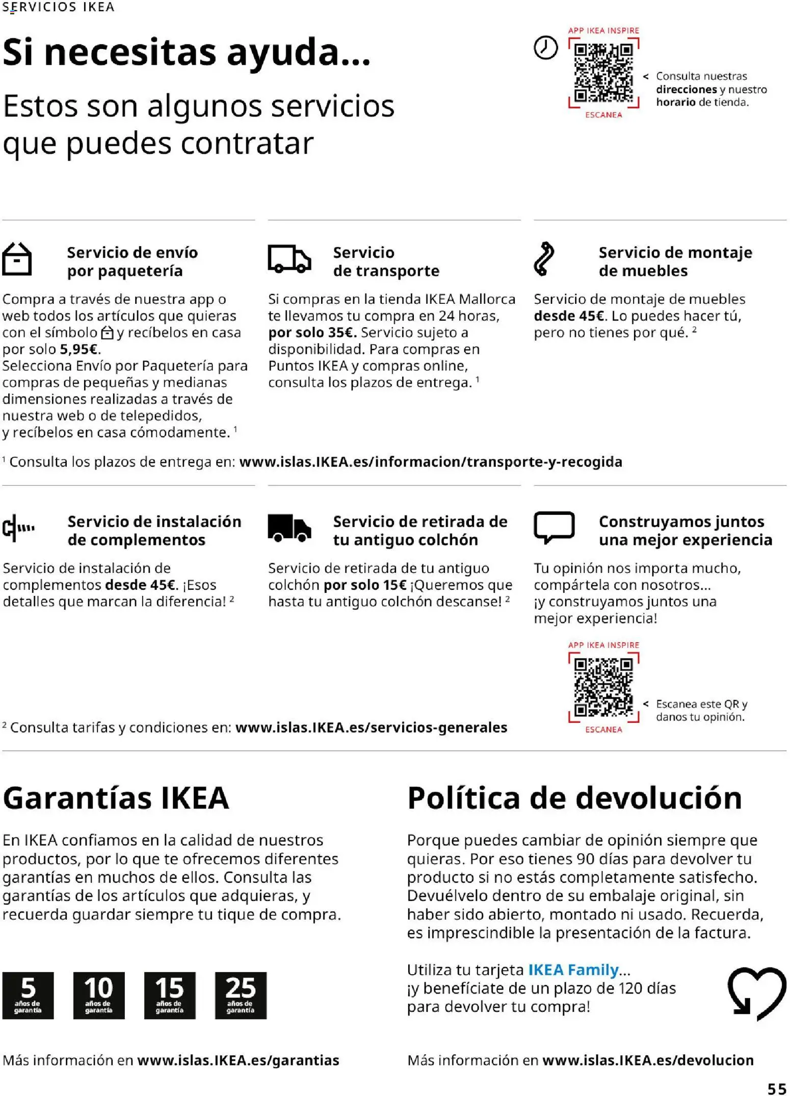 Catálogo IKEA Dormitorios │ válido desde el 01.02.2026 | Página: 55 | Productos: Té, Colchon, Muebles
