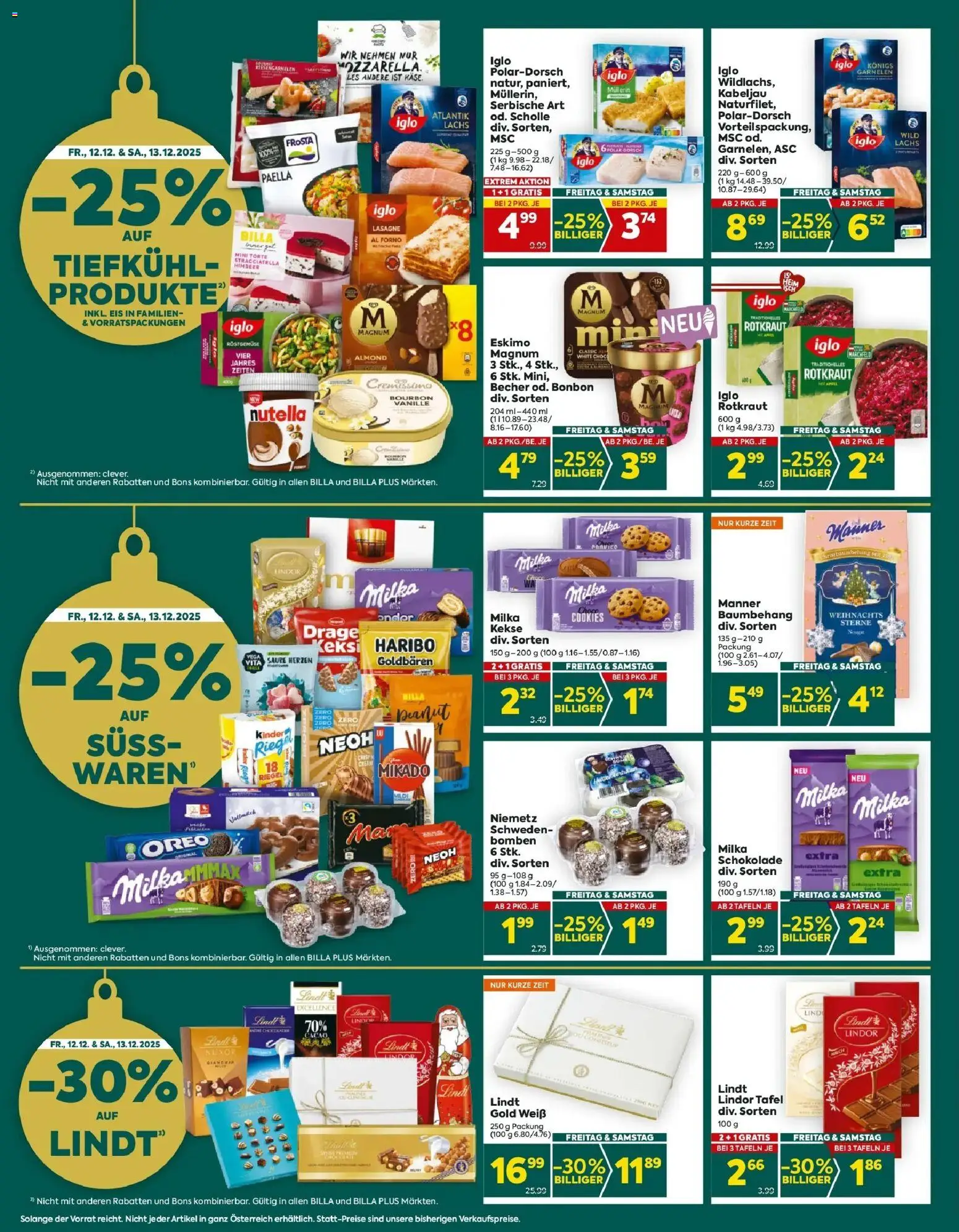 Billa Plus Flugblatt - Oberösterreich gültig ab 11.12.2025 | Seite: 2 | Produkte: Kekse, Eis, Schokolade, Bourbon
