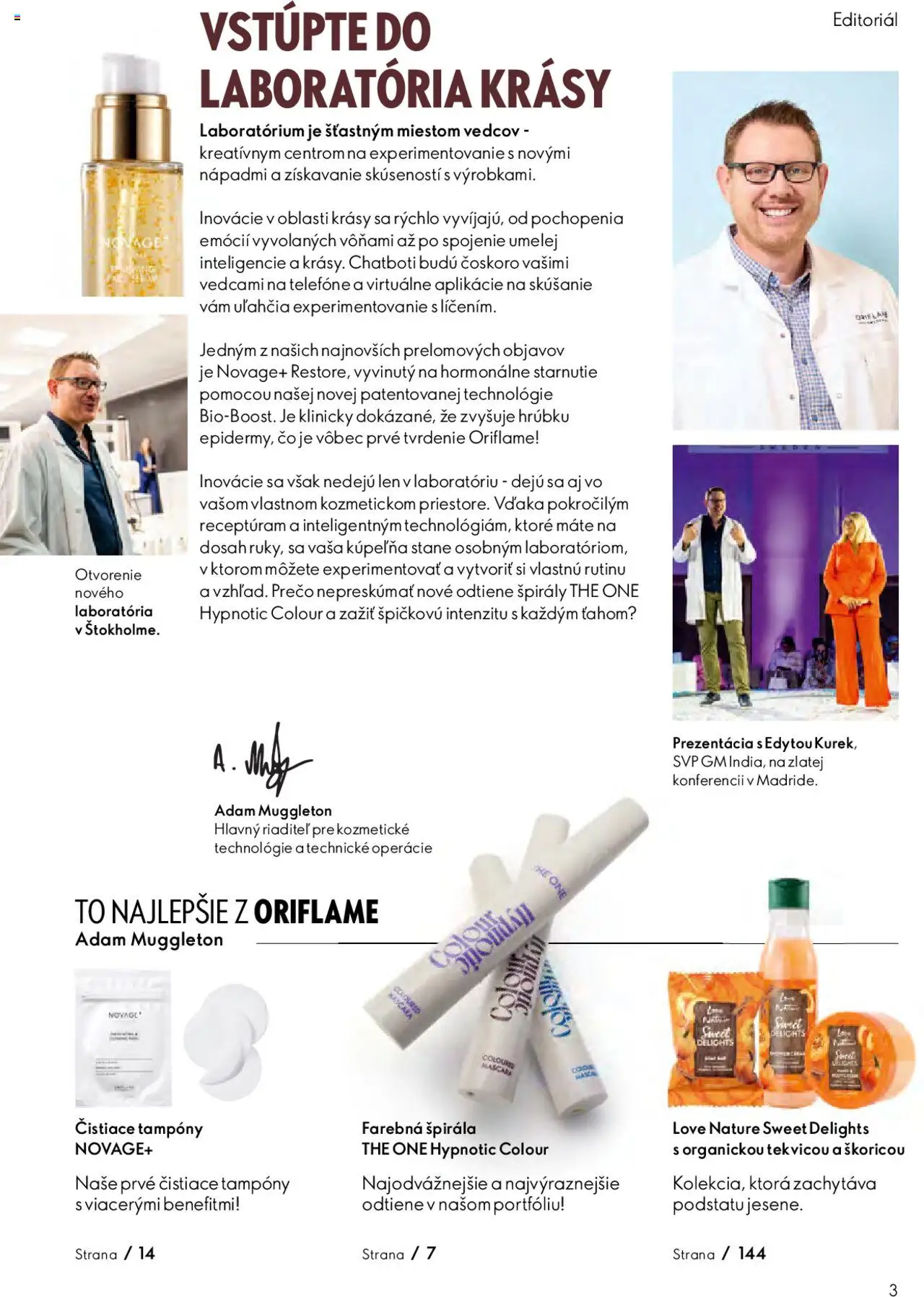 Katalóg Oriflame 13 2025 │ platný od 07.09.2025 | Strana: 3 | Produkty: Kúpelňa