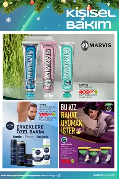 01.12.2025 tarihinden itibaren geçerli olan Watsons kataloğu önizlemesi | Sayfa: 40 | Ürünler: Hijyenik ped, Tıraş köpüğü, Diş macunu