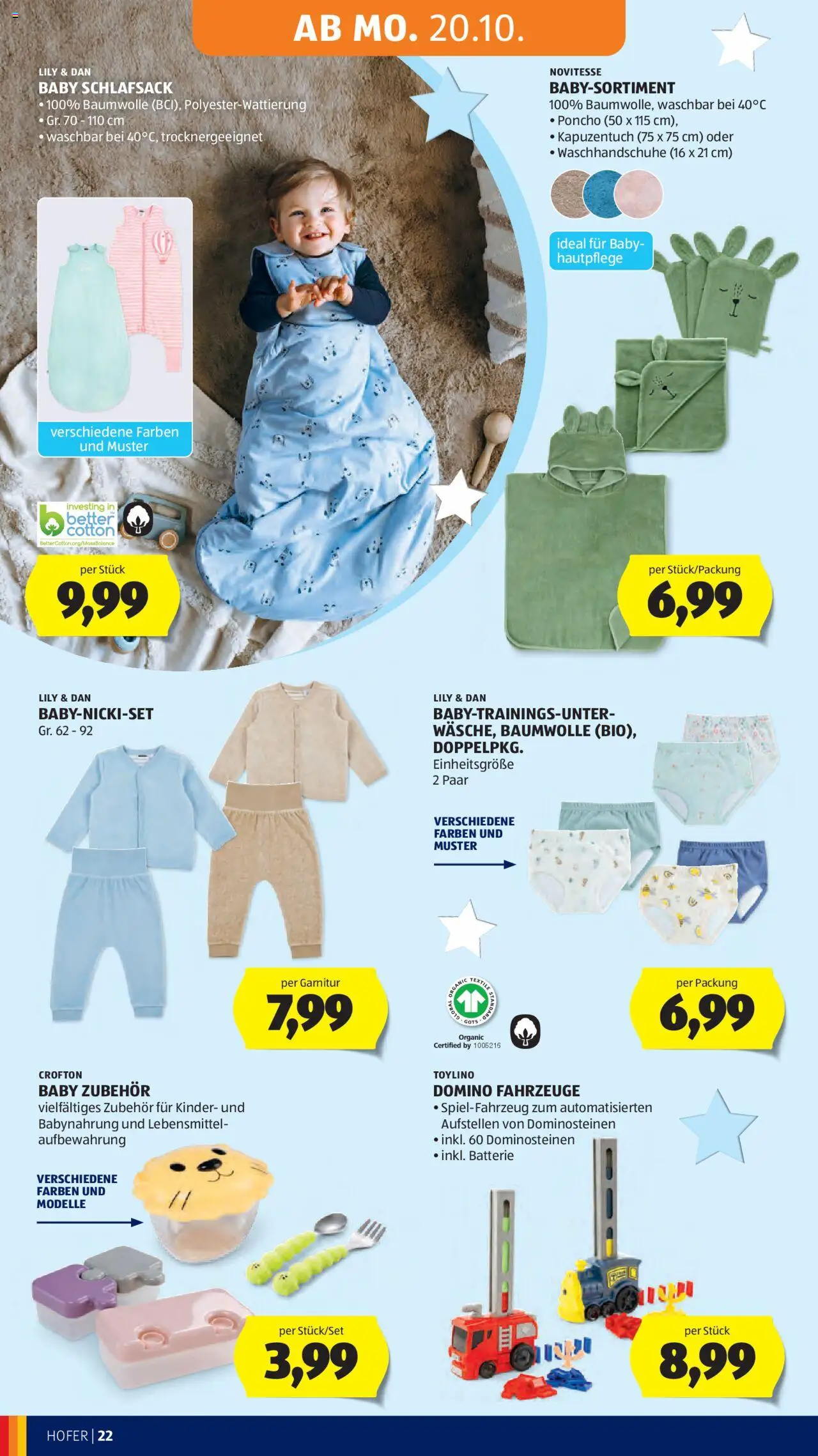 Hofer Flugblatt gültig ab 17.10.2025 | Seite: 26 | Produkte: Babynahrung, Libacomb, Batterie