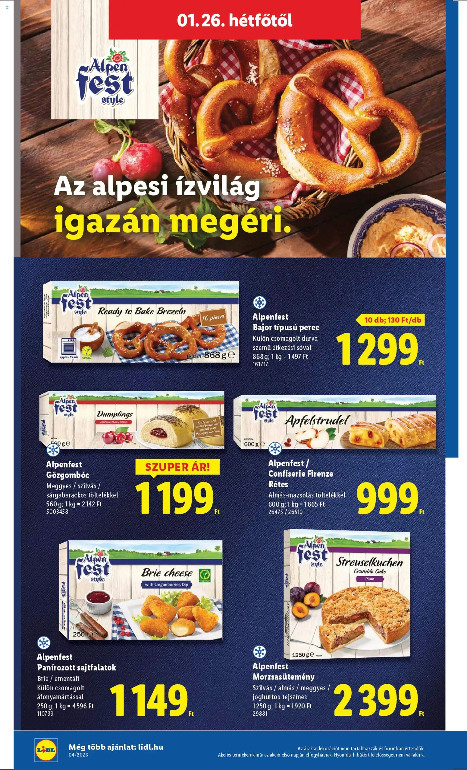 Lidl akciós ujság - amely érvényes a következő dátumtól: 22.01.2026 | Oldal: 52 | Termékek: Vegán