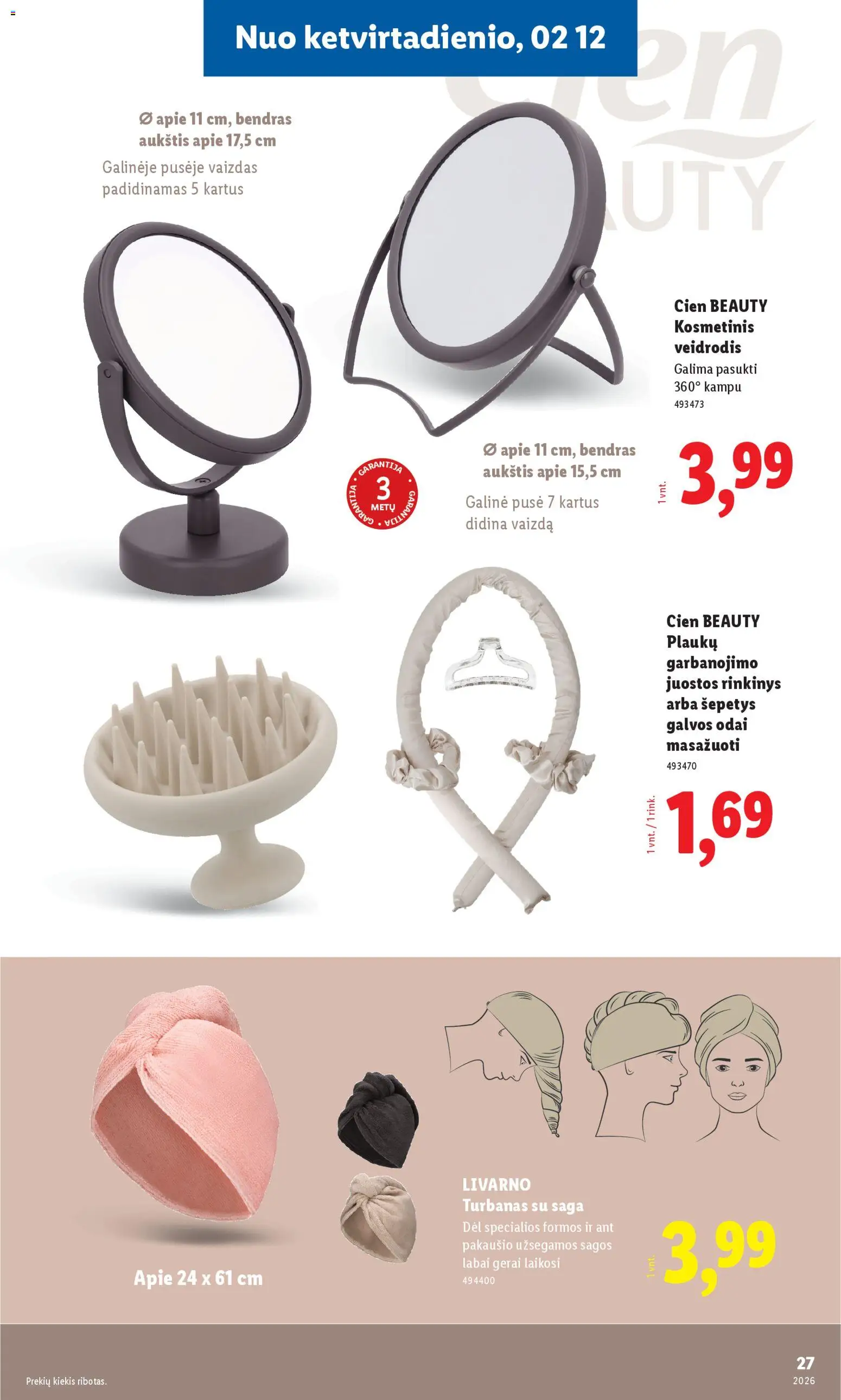 LIDL akcijos nuo 12.02.2026 | Puslapis: 27 | Prekių: Bendras, Veidrodis
