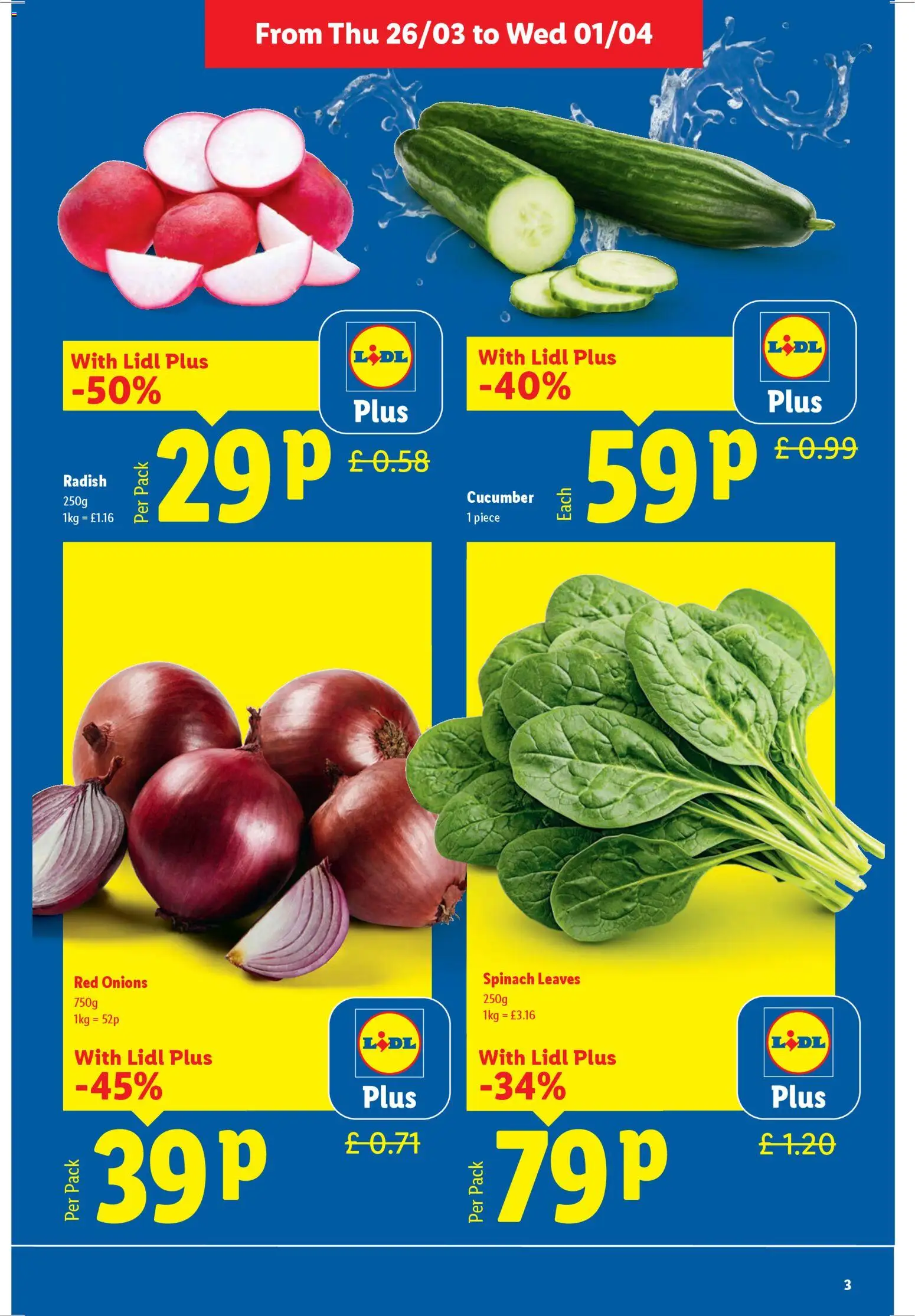 {H1} | Page: 3 | Products: Spinach, Cucumber