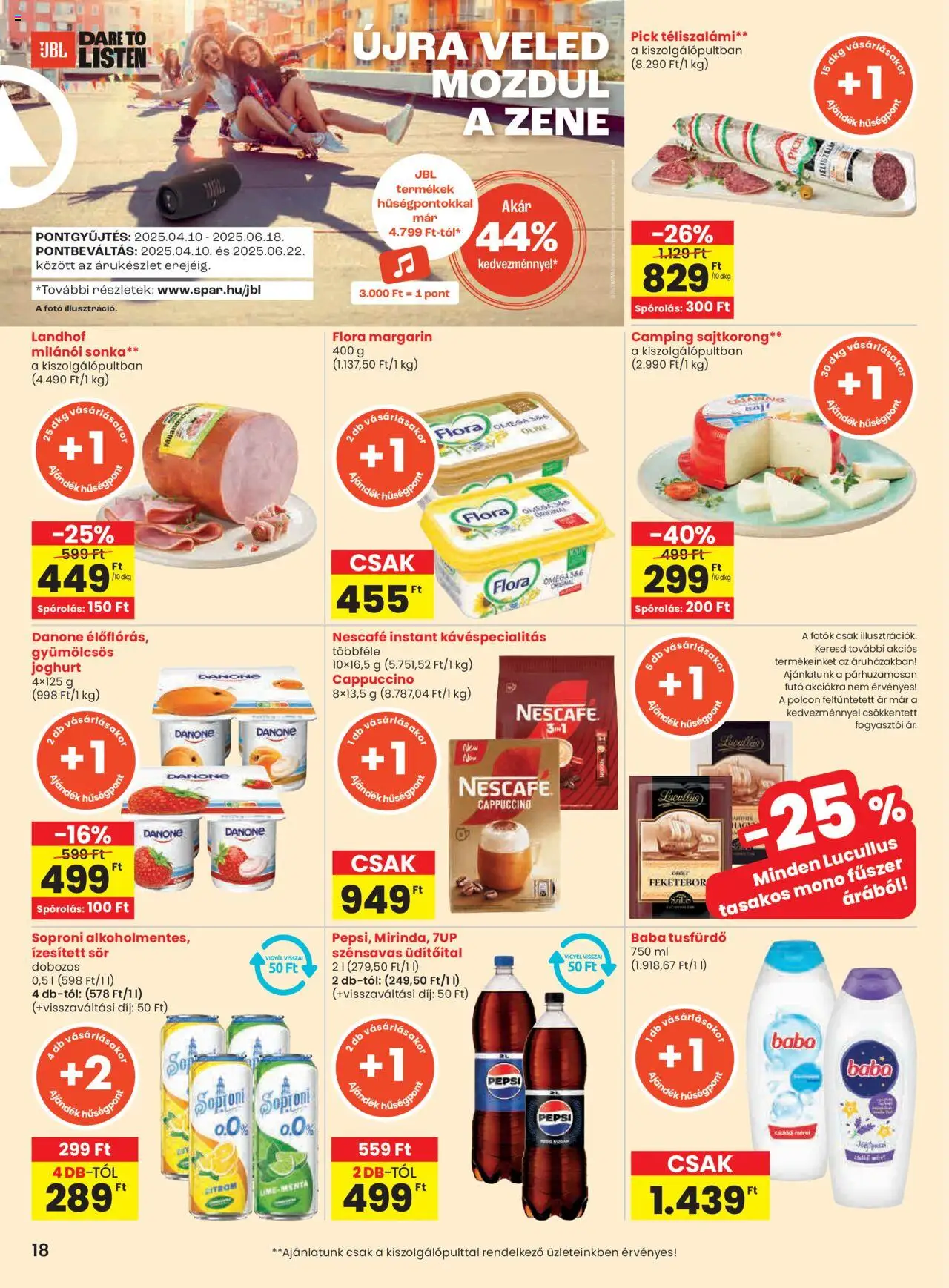 Spar akciós ujság - amely érvényes a következő dátumtól: 29.05.2025 | Oldal: 18 | Termékek: Pick, Margarin, Sör, Téliszalámi