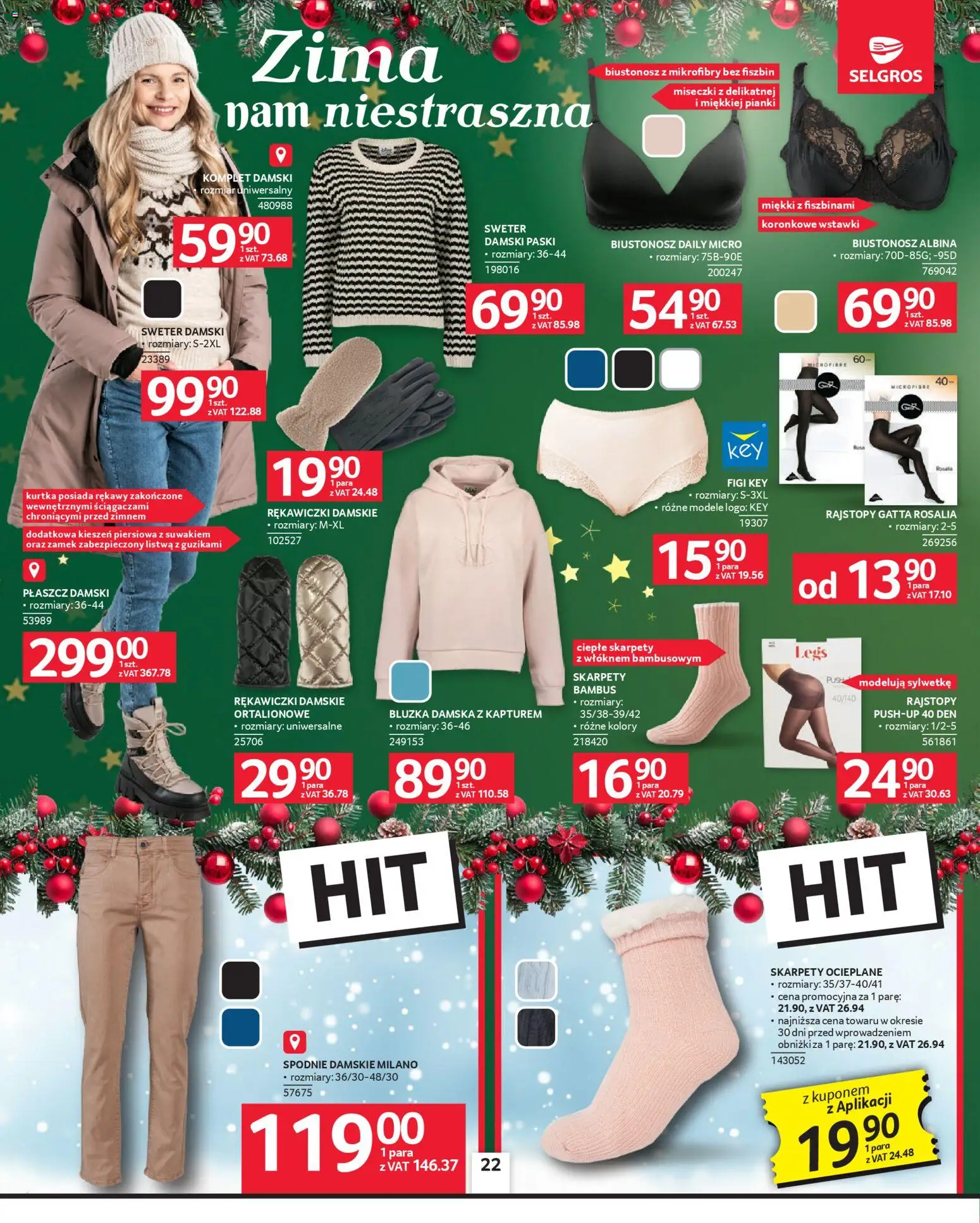 Selgros cash&carry Gazetka - Oferta przemysłowa od 04.12.2025 | Strona: 24 | Produkty: Bluzka, Spodnie, Skarpety, Rękawiczki