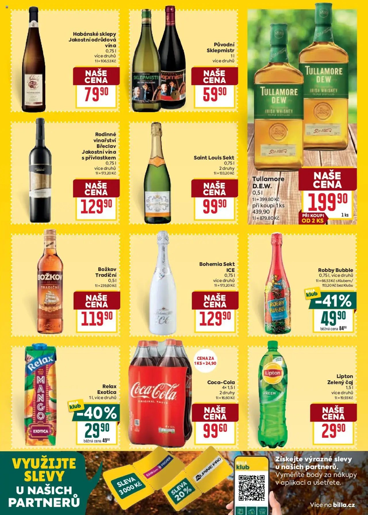 Billa Velký leták od 22.10.2025 | Strana: 31 | Produkty: Robby Bubble, Sekt, Body, Cola