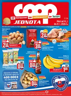 COOP Jednota leták platný od 15.01.2026