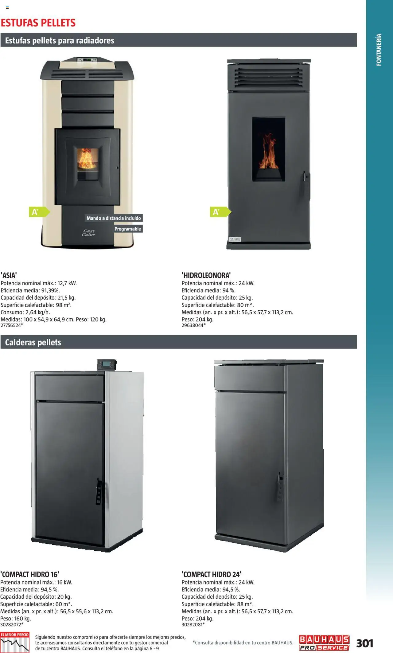 Bauhaus - ProService  │ válido desde el 24.02.2025 | Página: 301 | Productos: Té, Teléfono, Peso