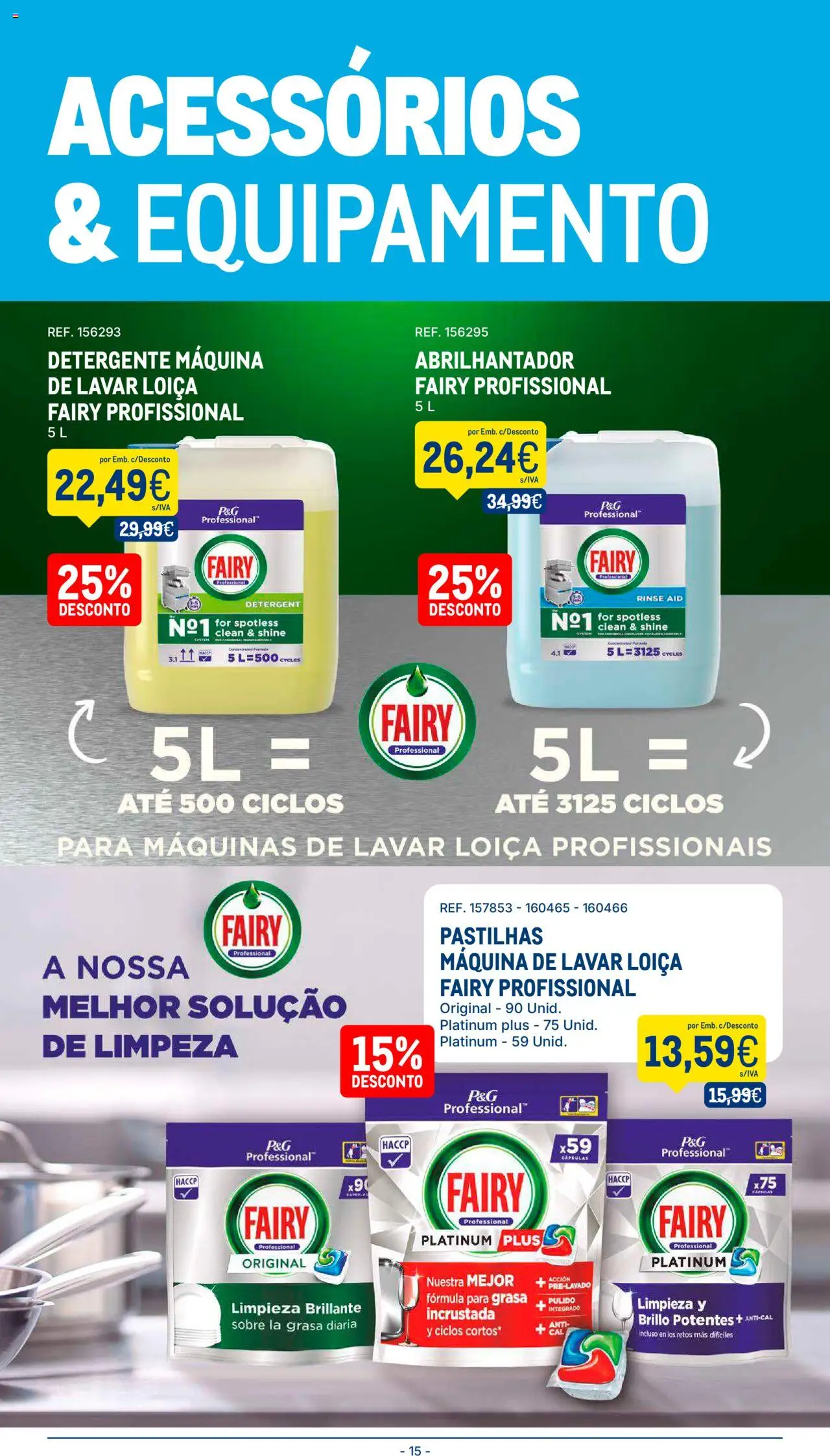 Makro folheto │ válido de 09.09.2025 | Página: 15 | Produtos: Máquina de lavar, Abrilhantador, Detergente