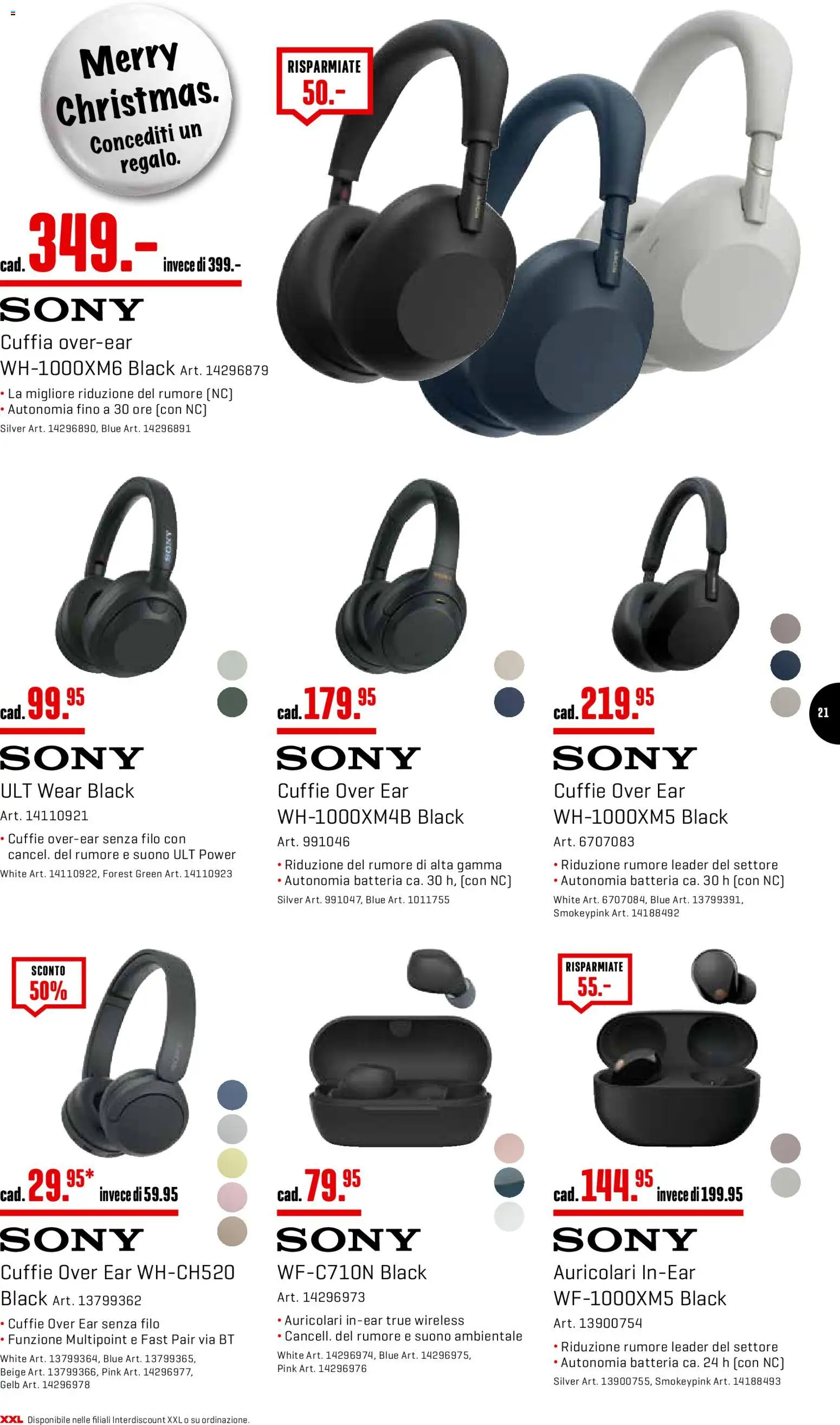 Interdiscount Aktionen Christmas IT – gültig ab 15.12.2025 | Seite: 21 | Produkte: Sony
