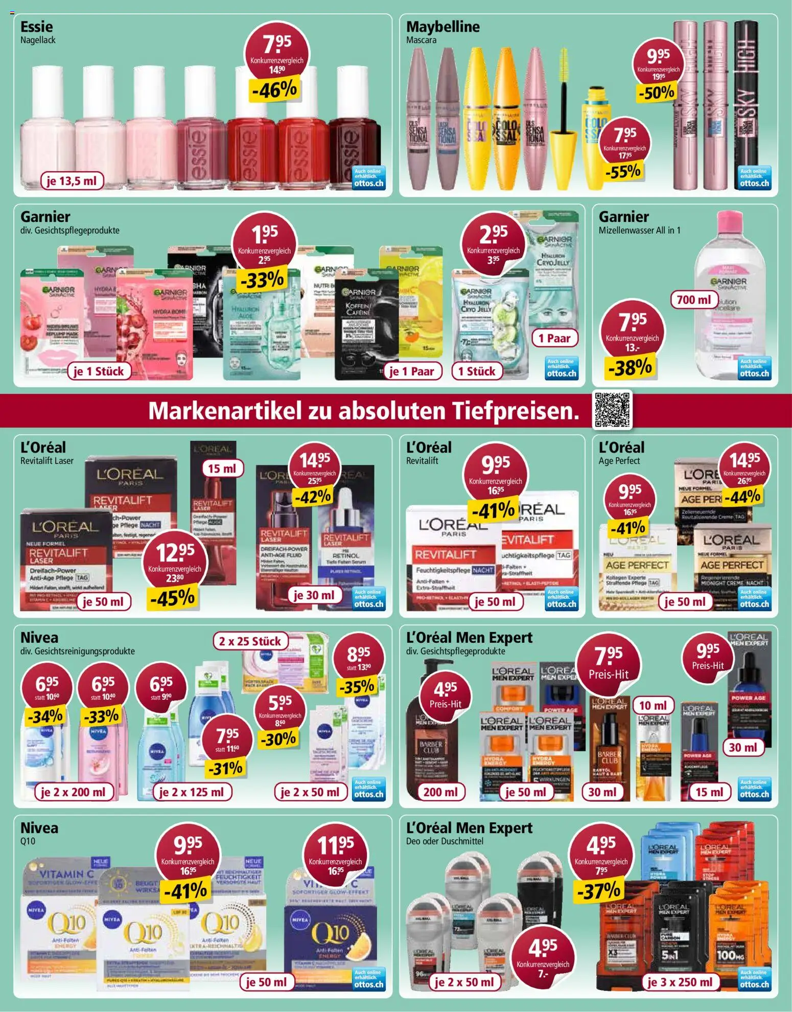 Otto's aktionen Marken Spezial – gültig ab 20.04.2026 | Seite: 6 | Produkte: Serum, Mizellenwasser, Nagellack, Mascara