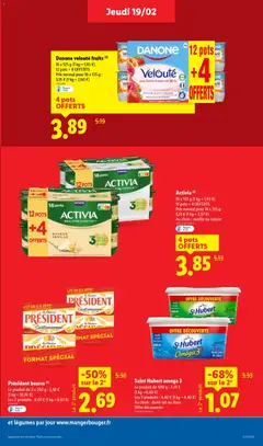 LIDL - Prévisualisation de Danone velouté fruits, 16 x 125 g, 12 pots + 4 OFFERTS valide à partir de 19.02.2026 | Page: 15