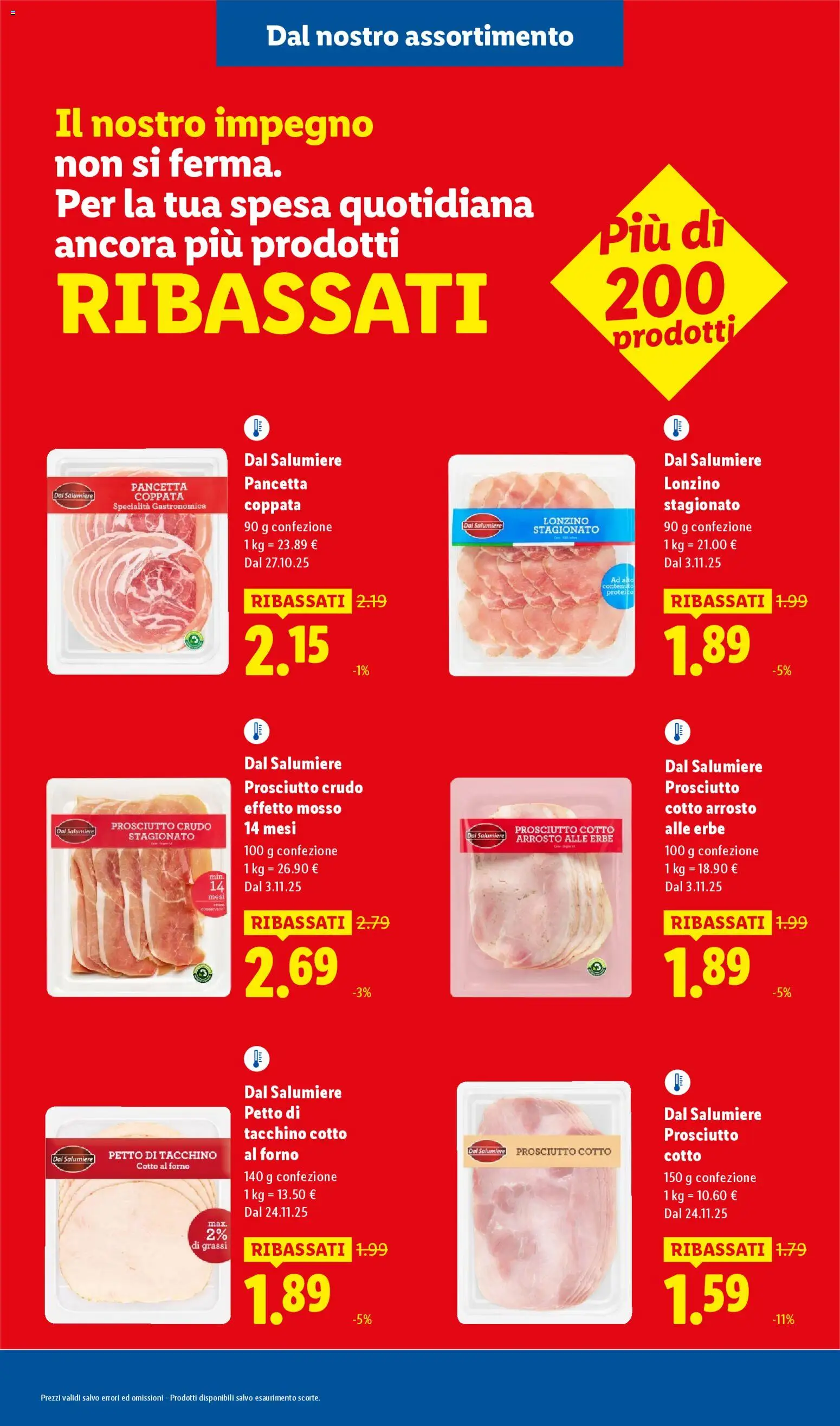 Volantino Lidl del 08.01.2026 | Pagina: 3 | Prodotti: Arrosto, Prosciutto Crudo, Tacchino, Forno