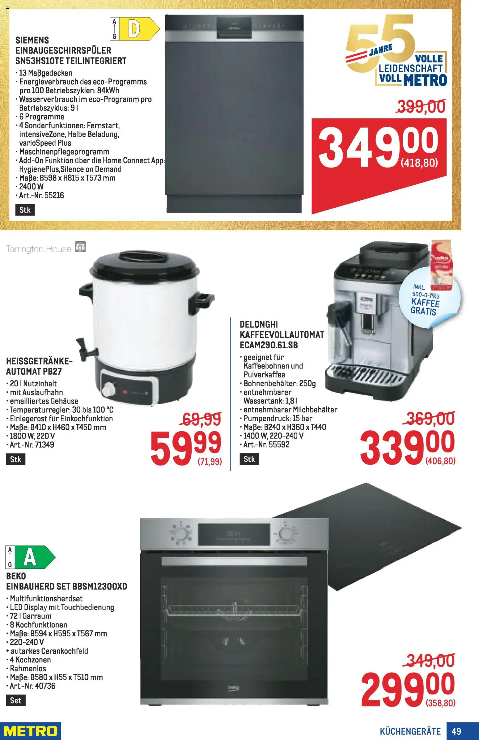 Metro angebote Profi gültig ab 19.02.2026 | Seite: 49 | Produkte: Kaffee