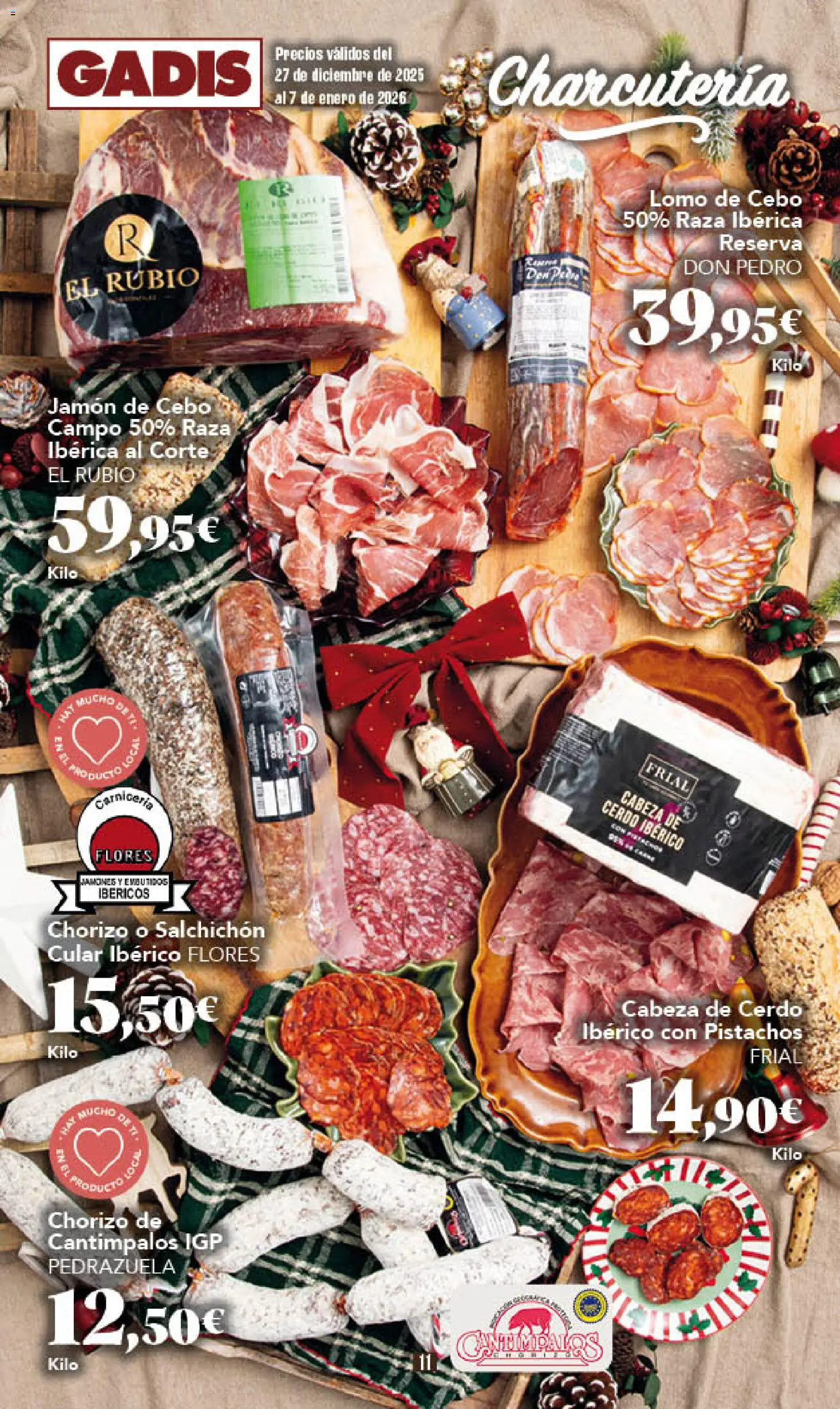 Gadis - folleto │ válido desde el 27.12.2025 | Página: 11 | Productos: Jamón, Cerdo, Νυχτικό
