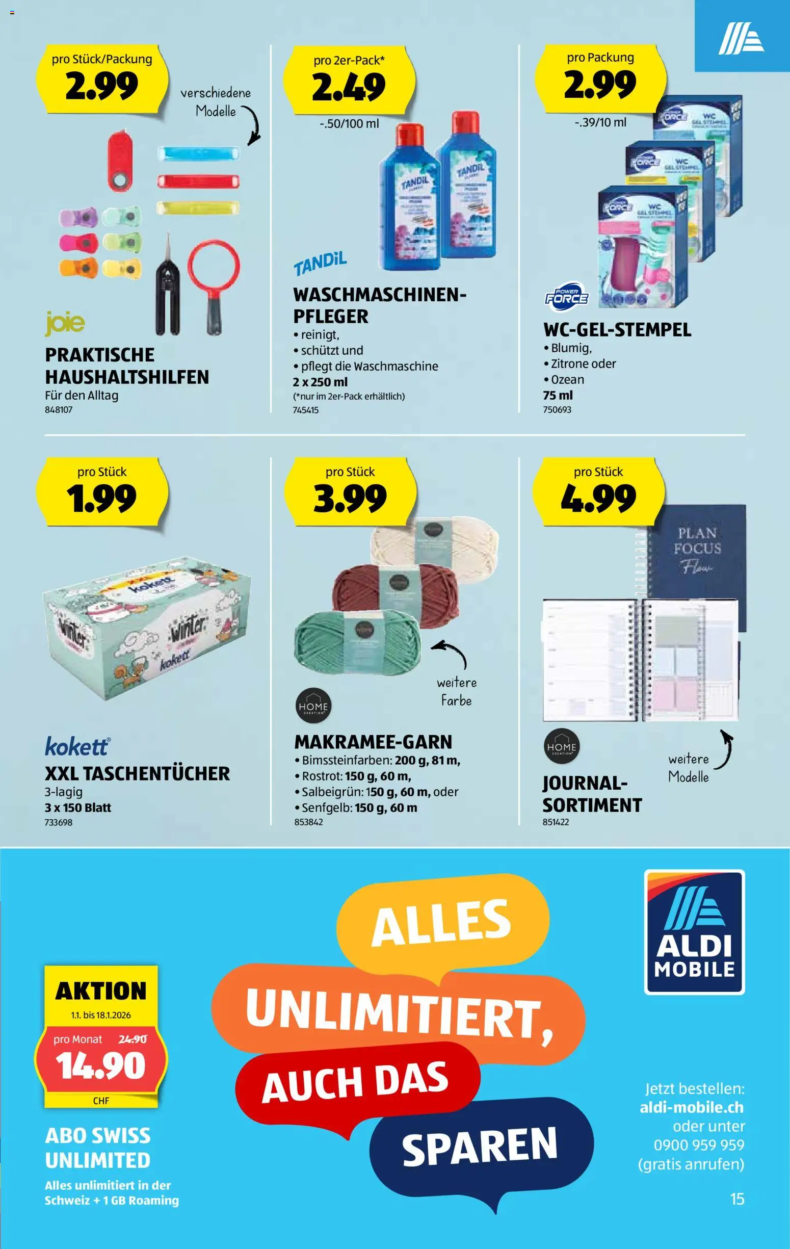 Aldi Aktionen – gültig ab 31.12.2025 | Seite: 16 | Produkte: Zitrone, Waschmaschine
