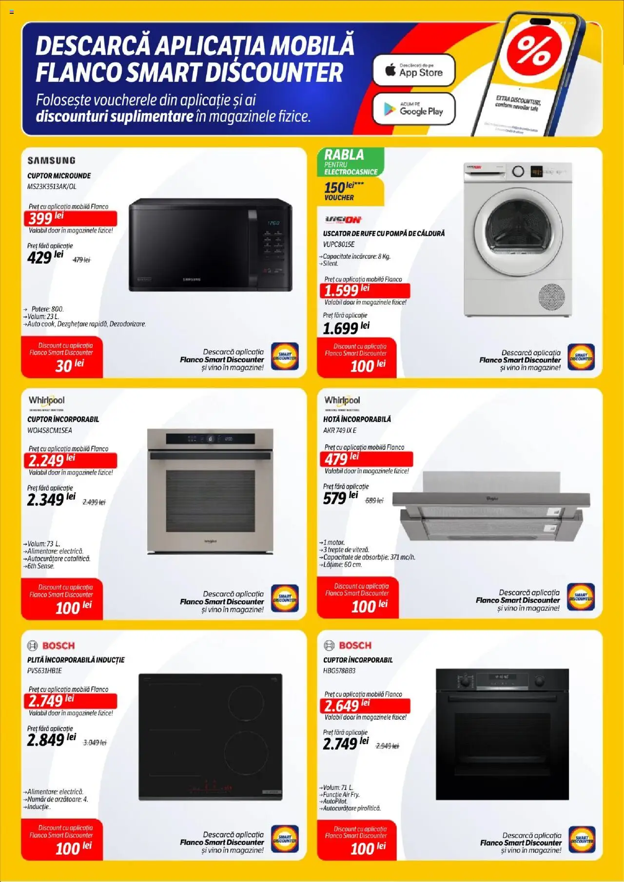 Noul catalog Flanco – valabil de la 18.09.2025 | Pagină: 11 | Produse: Hotă, Uscător, Cuptor, Plită