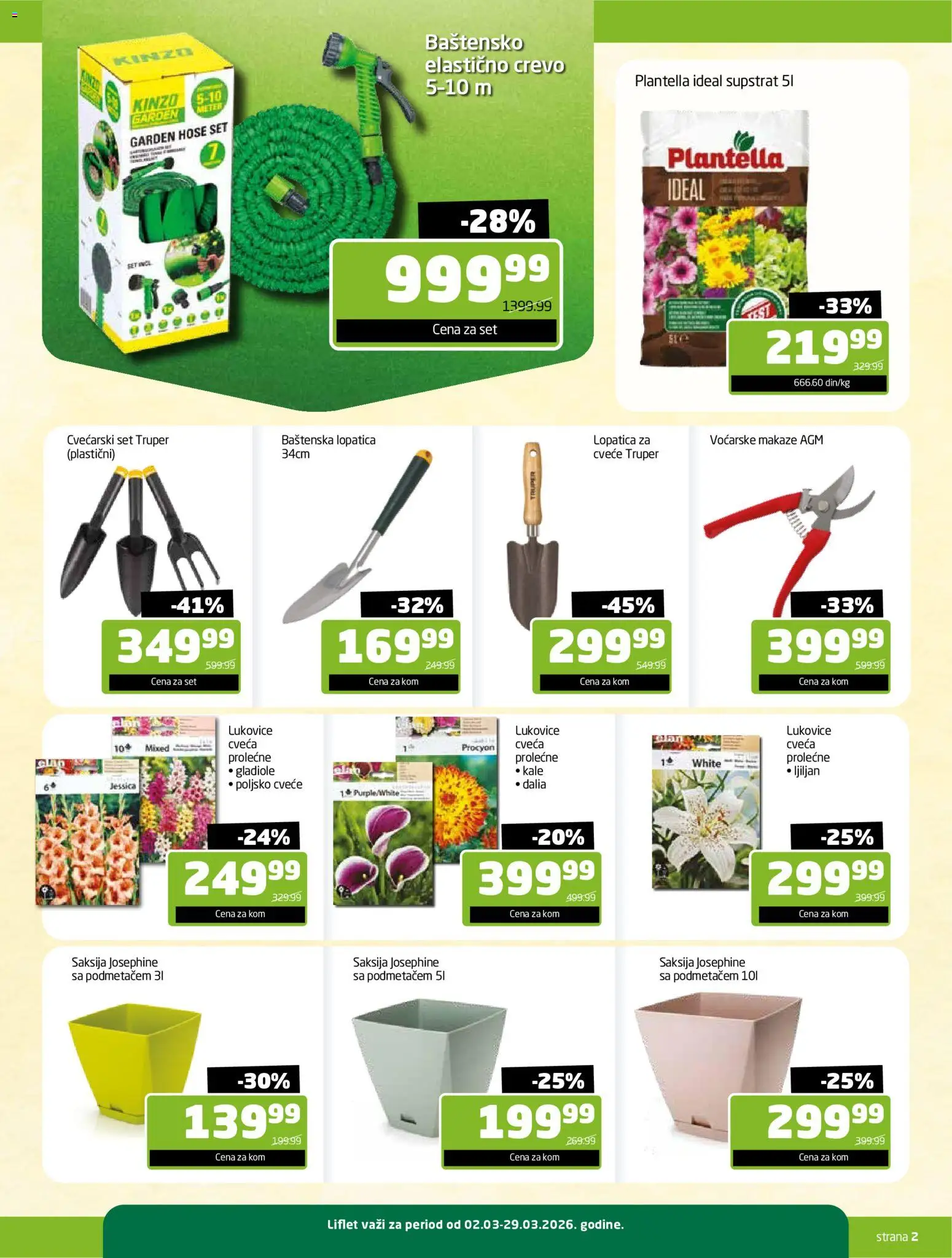 Gomex katalog - važi od 02.03.2026 | Strana: 2 | Proizvode: Saksija, Makaze, Cvece