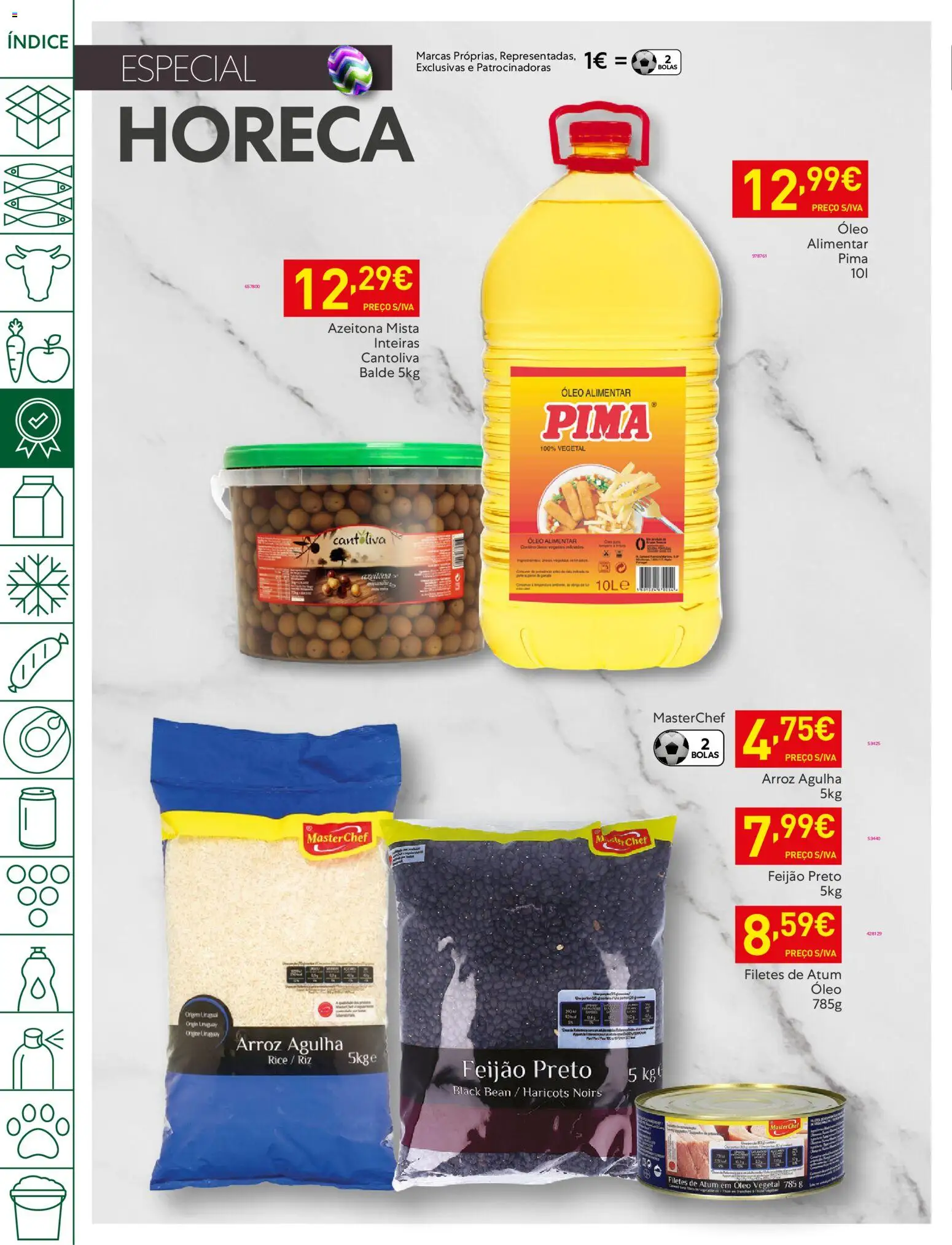 Recheio folheto │ válido de 31.03.2026 | Página: 14 | Produtos: Atum, Balde, Óleo, Arroz