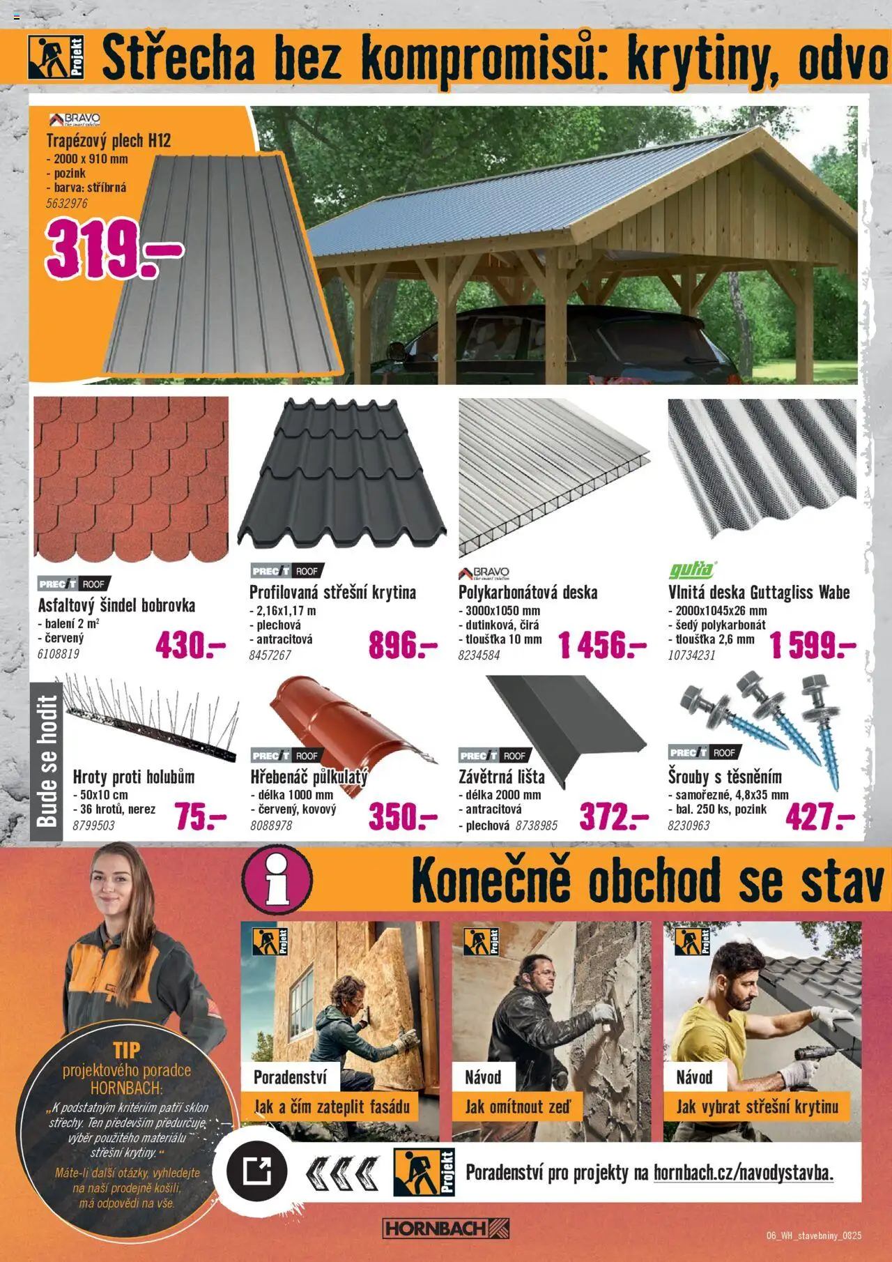 HORNBACH leták - Stavebniny od 20.08.2025 | Strana: 6 | Produkty: Plech