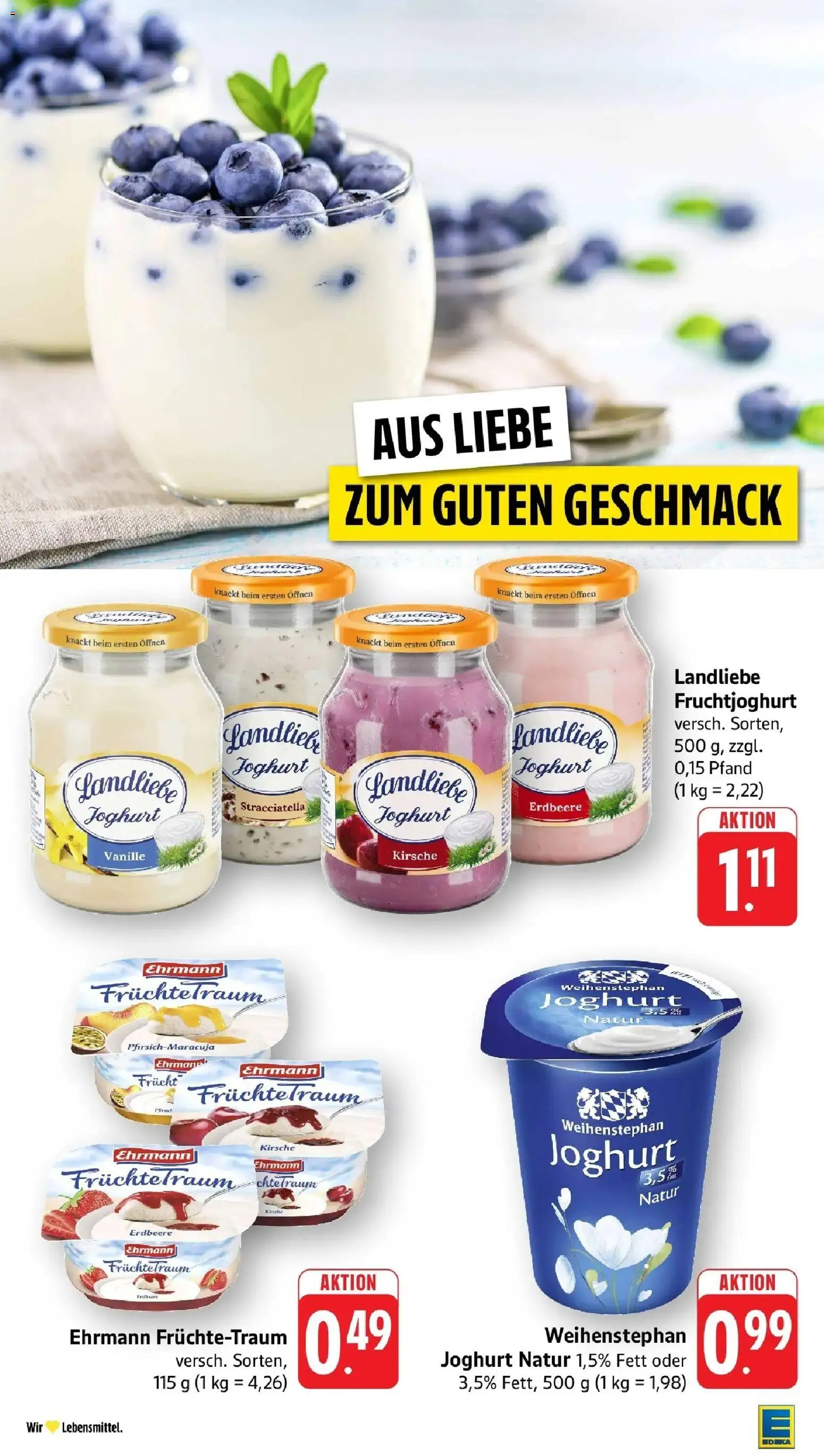 Edeka prospekt Ettenheim	 – gültig ab 15.03.2026 | Seite: 21 | Produkte: Joghurt, Fruchtjoghurt, Pfirsich, Landliebe joghurt