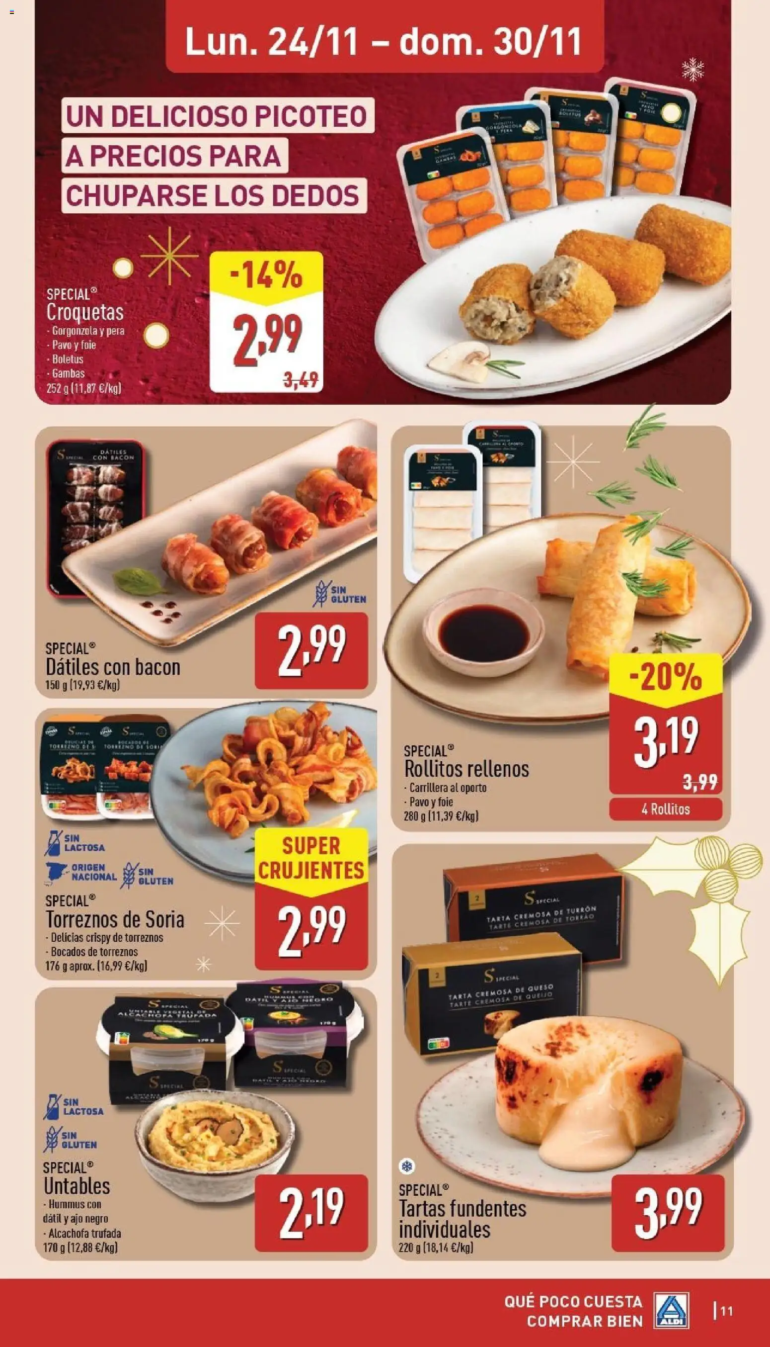 Aldi folleto Península │ válido desde el 24.11.2025 | Página: 11 | Productos: Queso, Croquetas