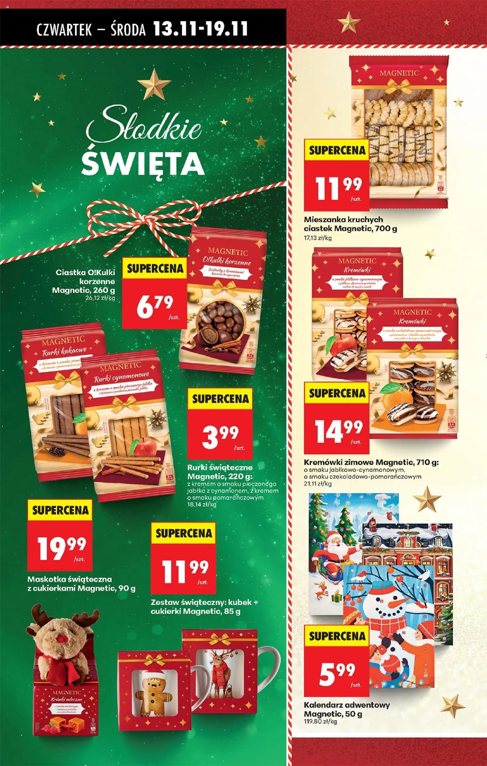 Biedronka gazetka - Oferta w tym tygodniu od 13.11.2025 | Strona: 46 | Produkty: Magnetic, Jabłka, Cukierki, Ciastka