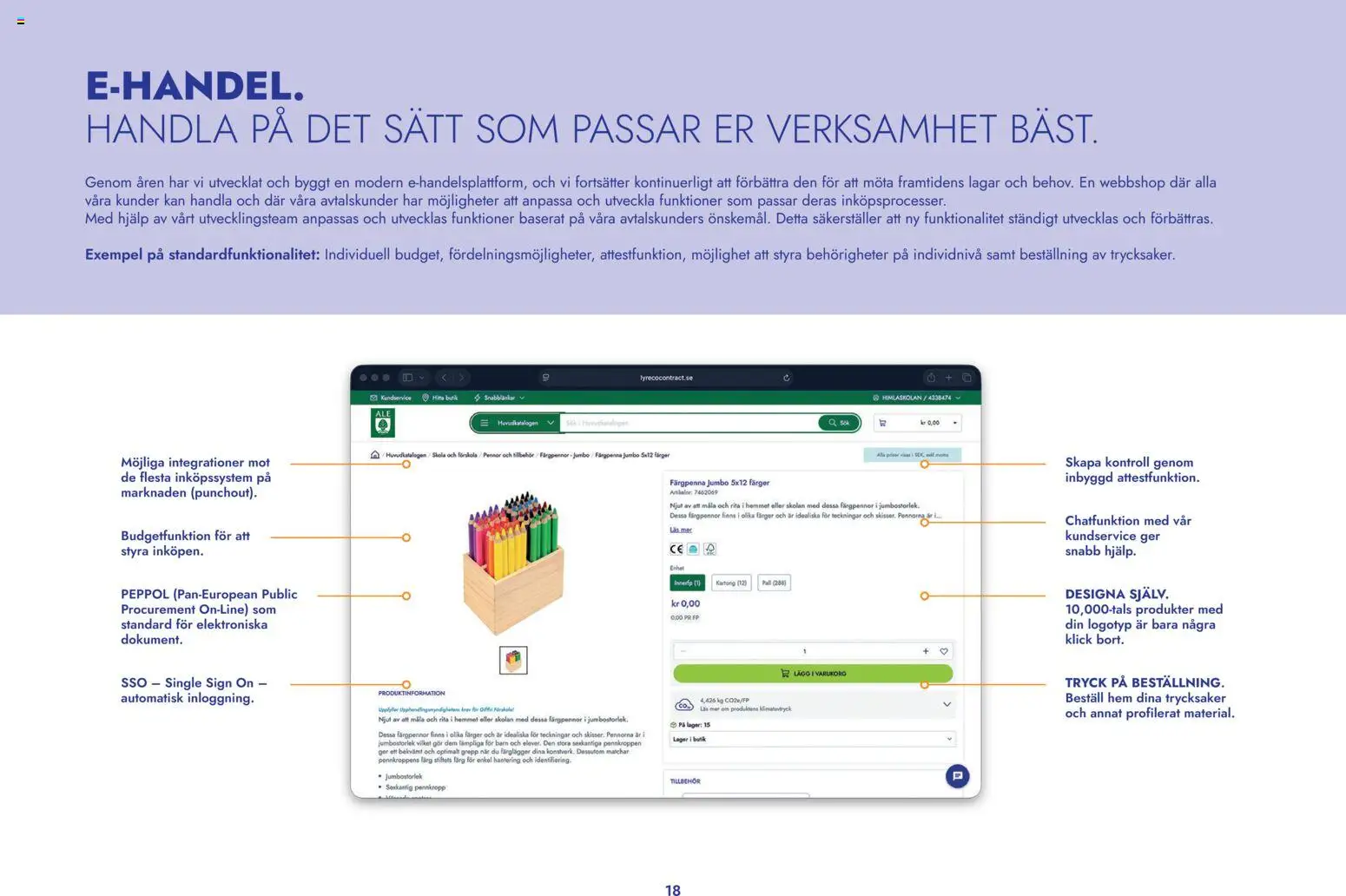 Lyreco reklamblad aktuell från 13.04.2026 | Sida: 18 | Produkter: Pall, Kartong