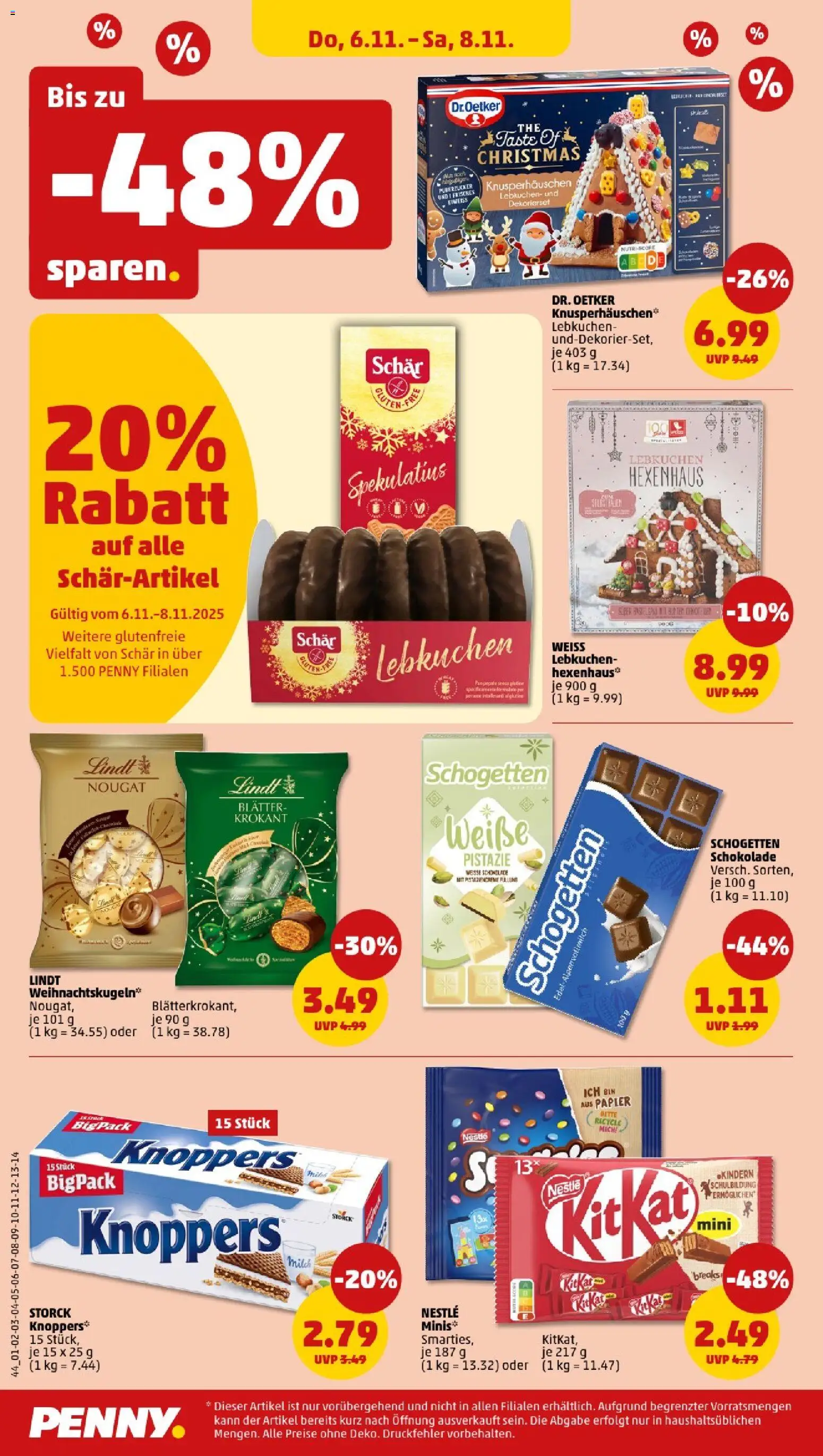 Penny - Sachsen-Anhalt – gültig ab 03.11.2025 | Seite: 46 | Produkte: Milch, Schokolade, Schogetten, Lindt