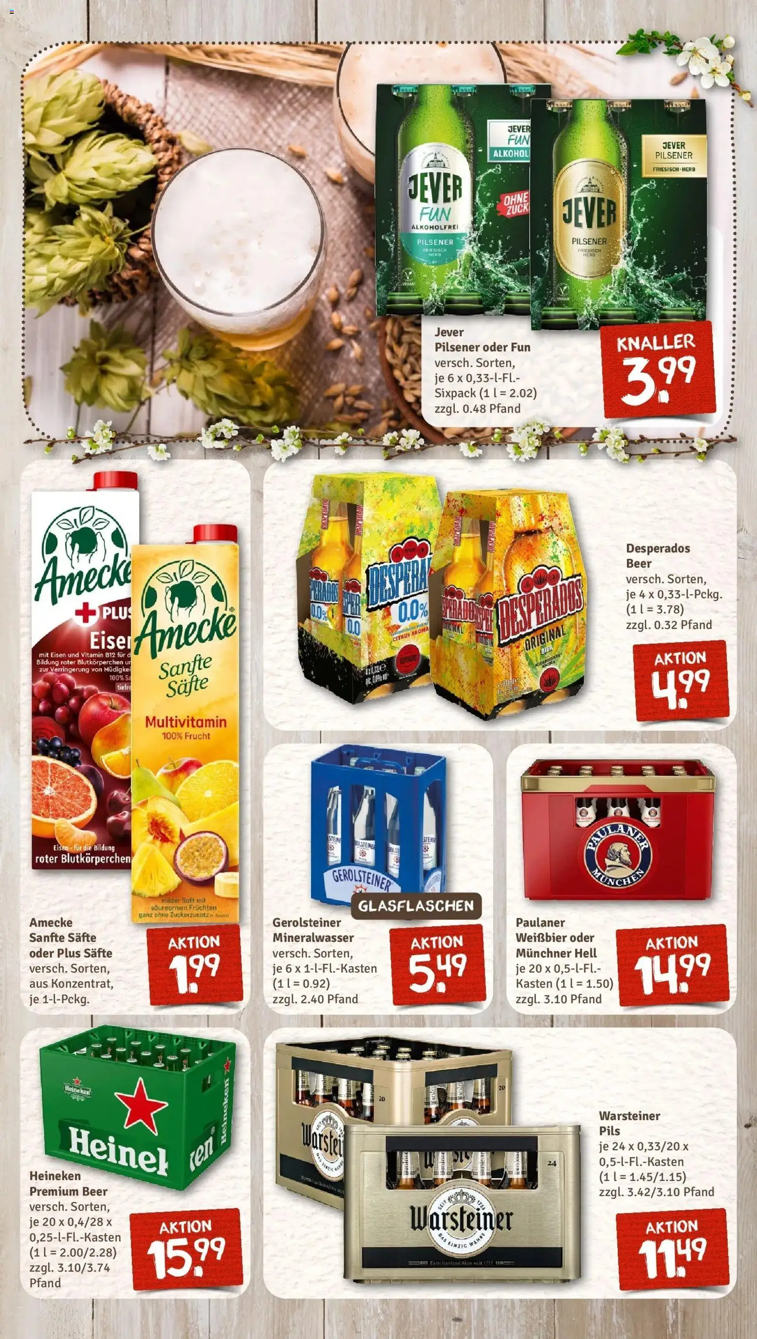 Rewe Prospekt Wunstorf / Luthe	 – gültig ab 15.03.2026 | Seite: 11 | Produkte: Weißbier, Mineralwasser, Desperados, Paulaner