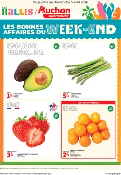 Auchan - Prévisualisation de Auchan Les bons plans du week-end dans votre super valide à partir de 02.04.2026