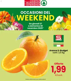 Anteprima del volantino Despar Weekend catalogo valido a partire dal 27.11.2025